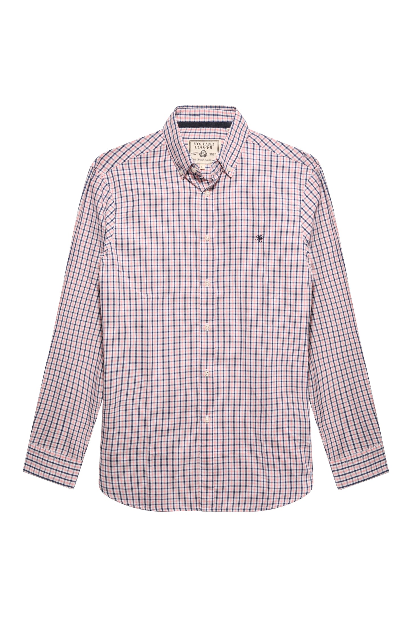 Men's Classic Woven Button Down Shirt (Cotswold Pink Check)