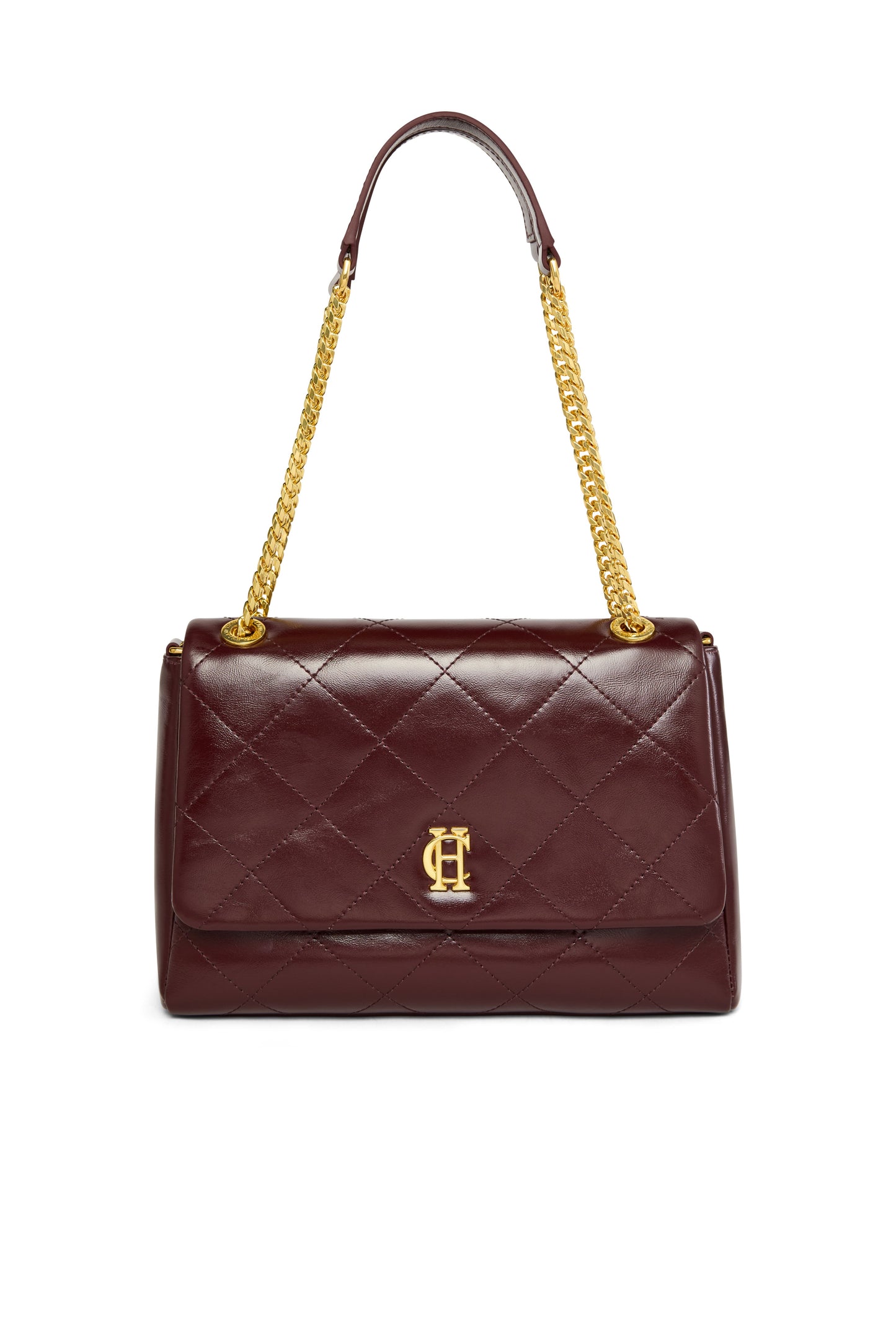 Milan Midi Shoulder Bag (Oxblood)