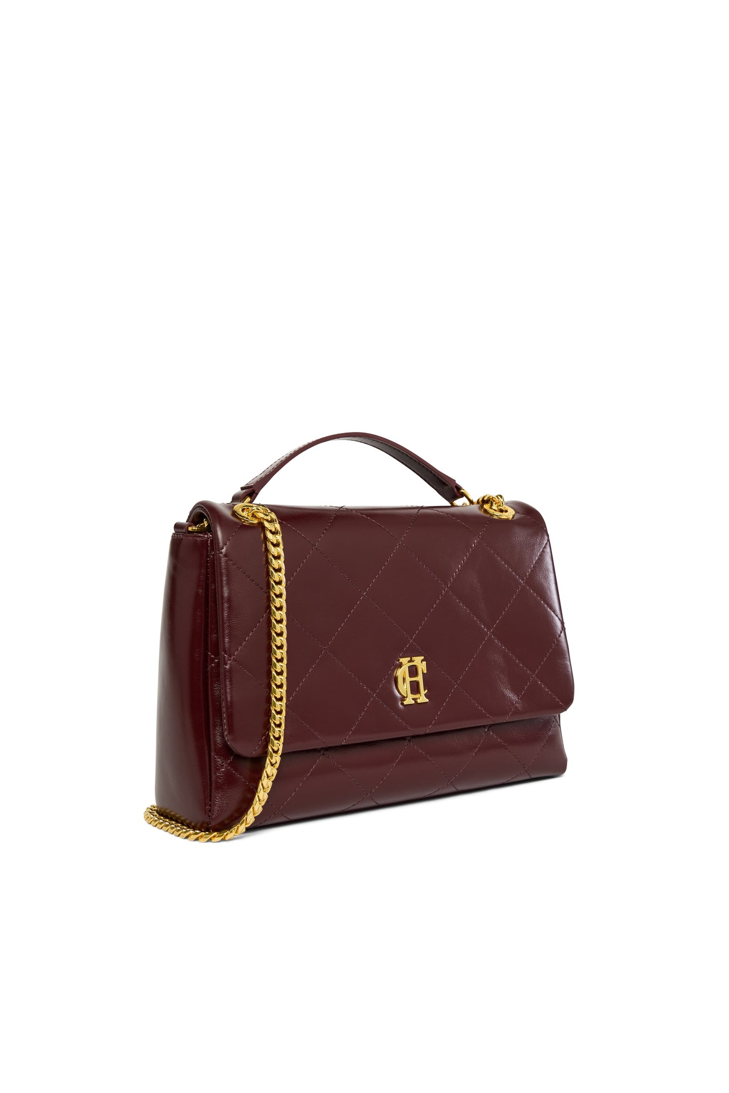Milan Midi Shoulder Bag (Oxblood)