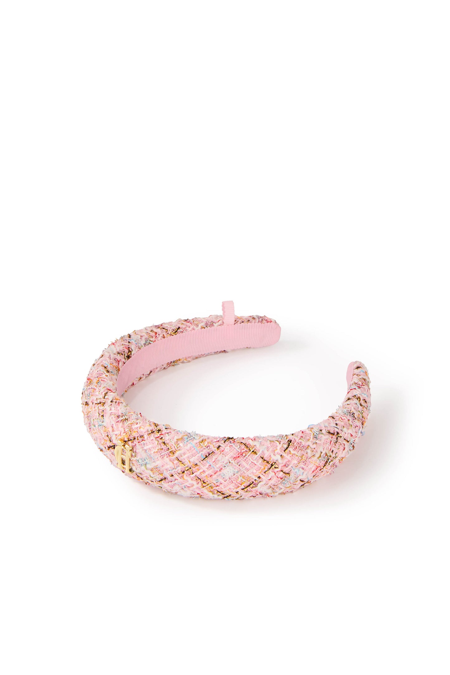 Narrow Headband (Pink Sparkle Boucle)