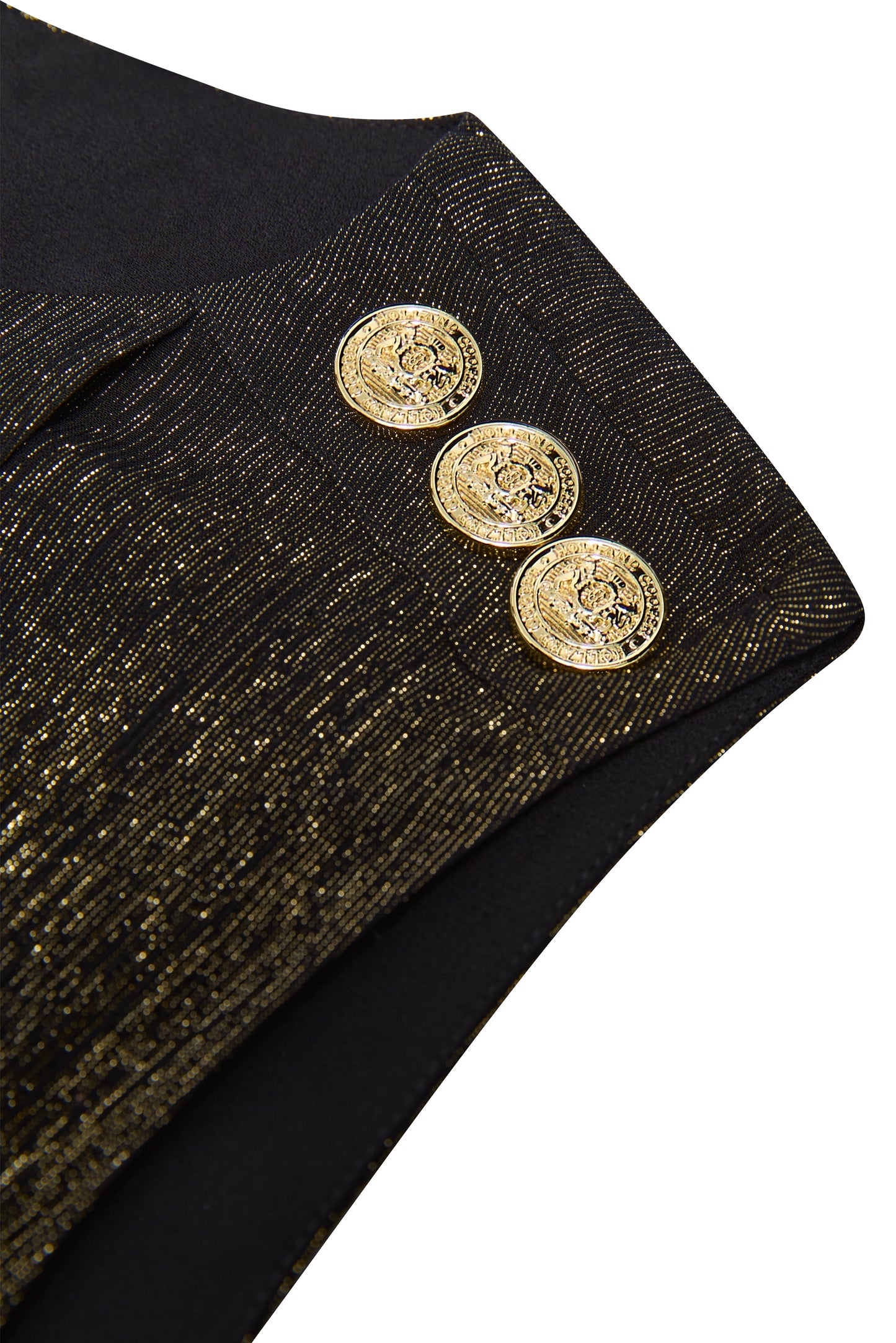 Nicole Jumpsuit (Gold Sparkle)