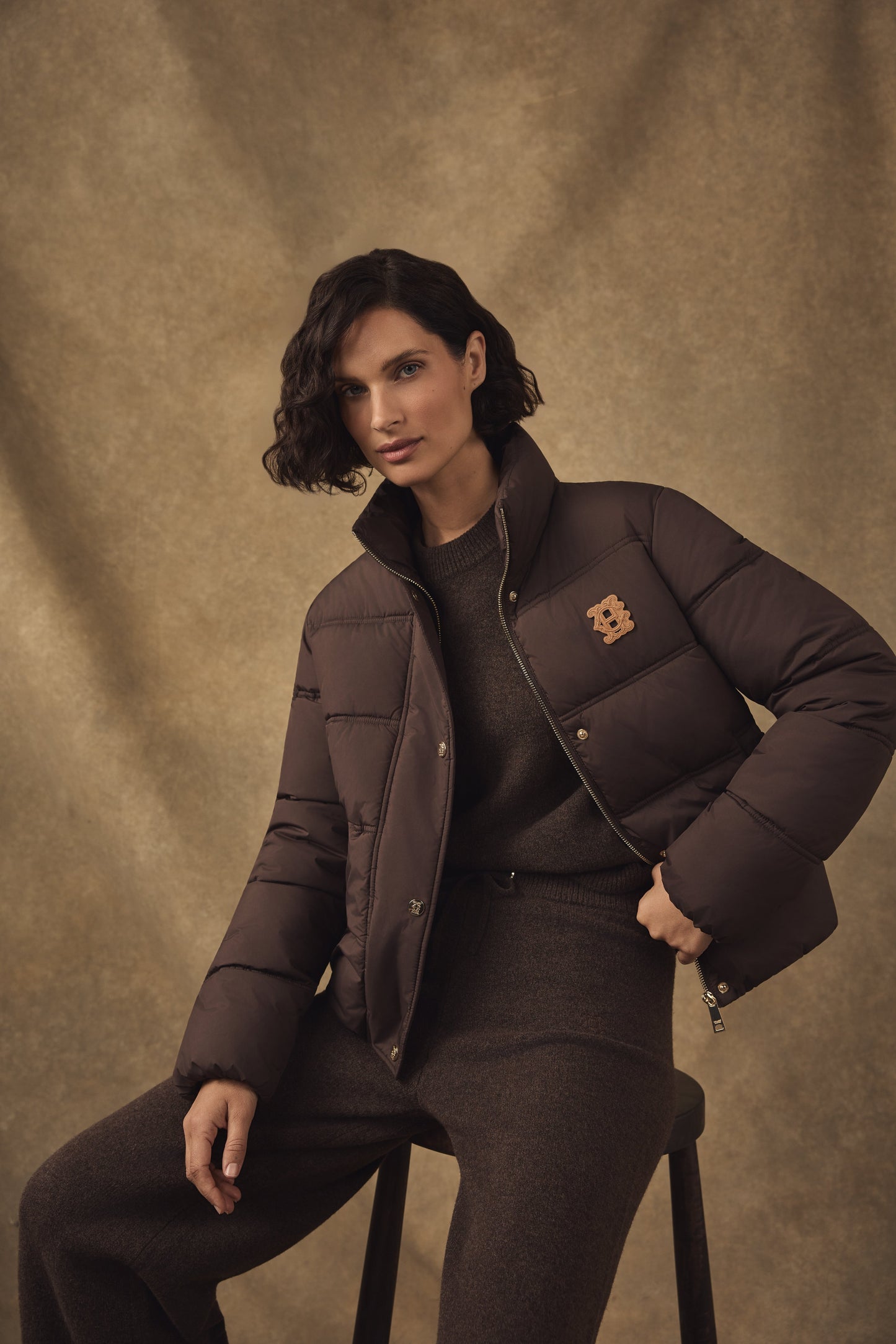 Nina Knitted Wide Leg Pant (Chocolate)