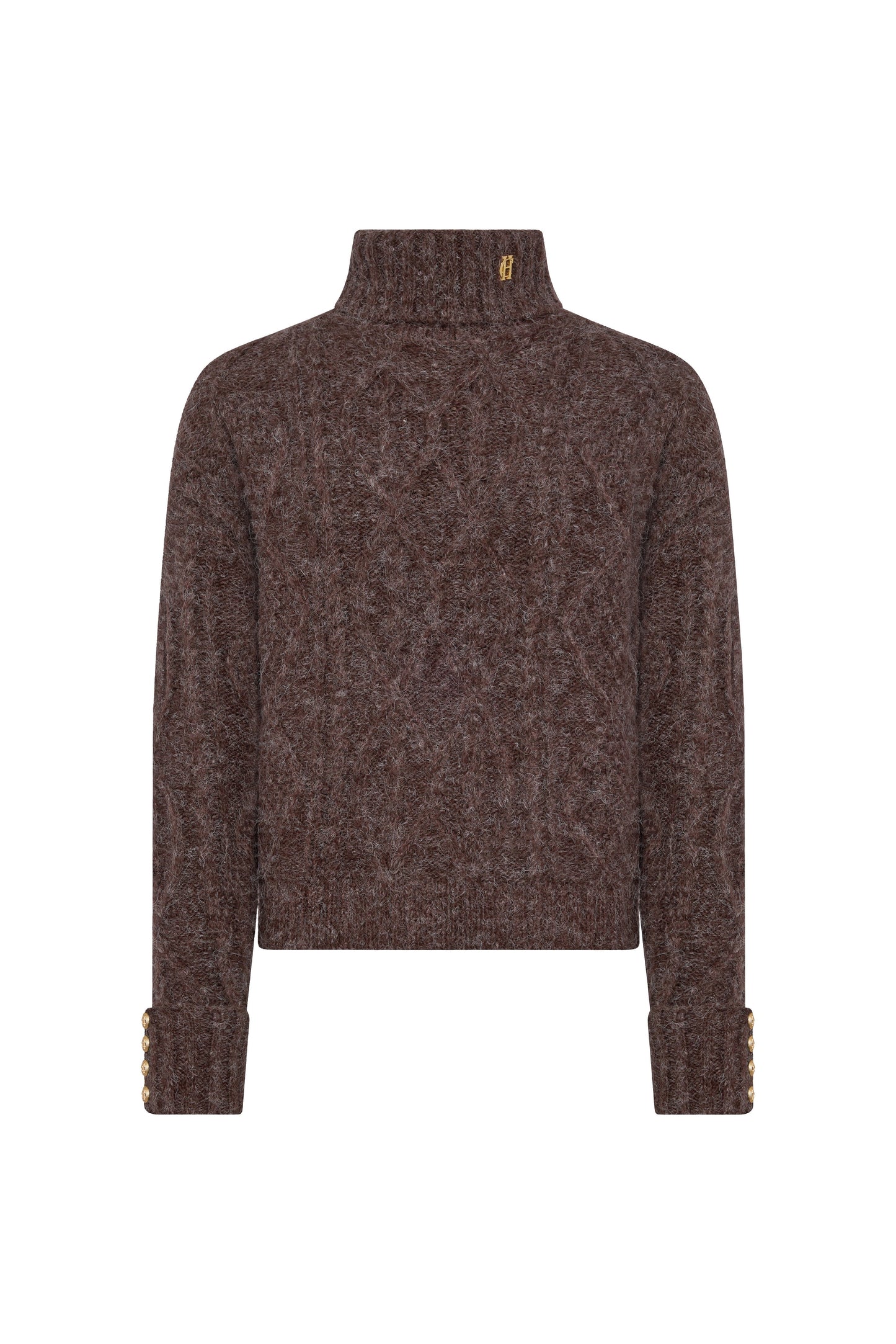 Noveli Roll Neck Knit (Chocolate)