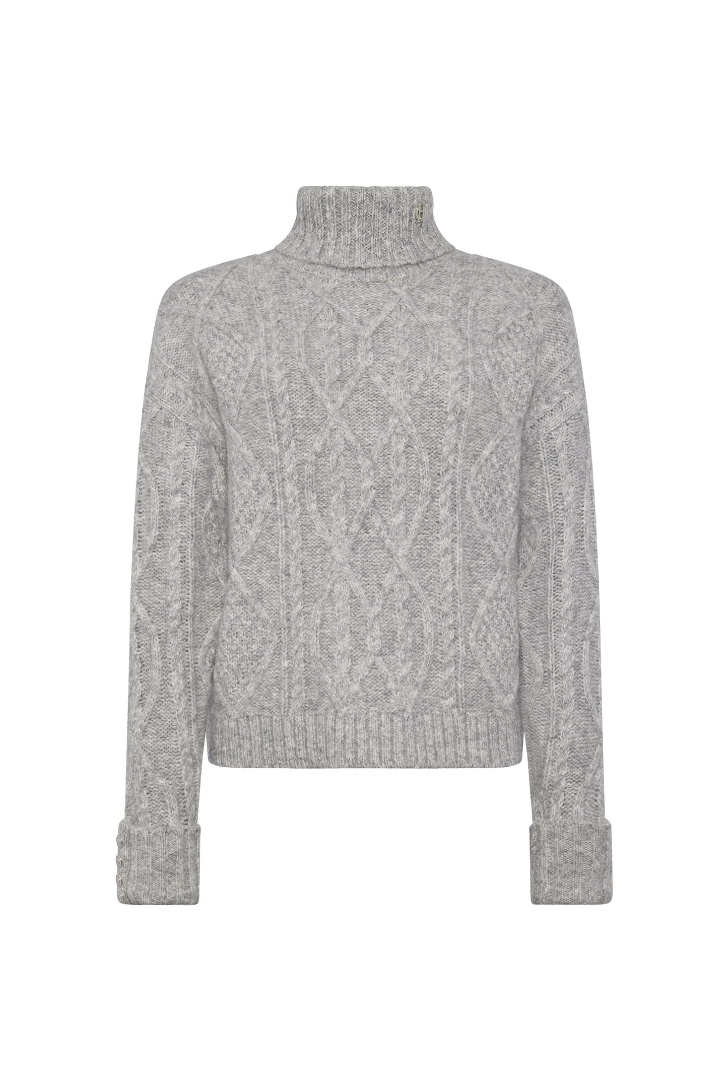 Noveli Roll Neck Knit (Light Grey)
