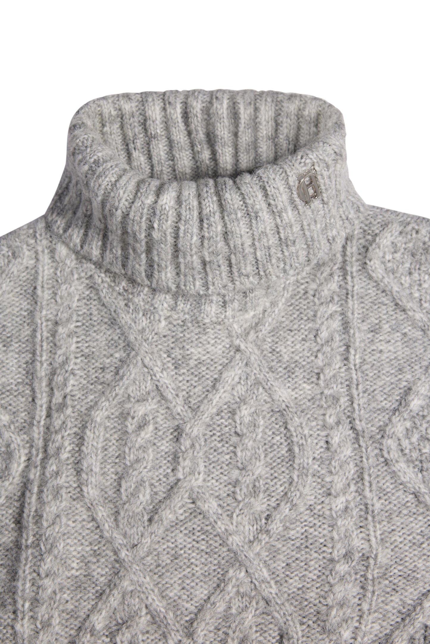 Noveli Roll Neck Knit (Light Grey)