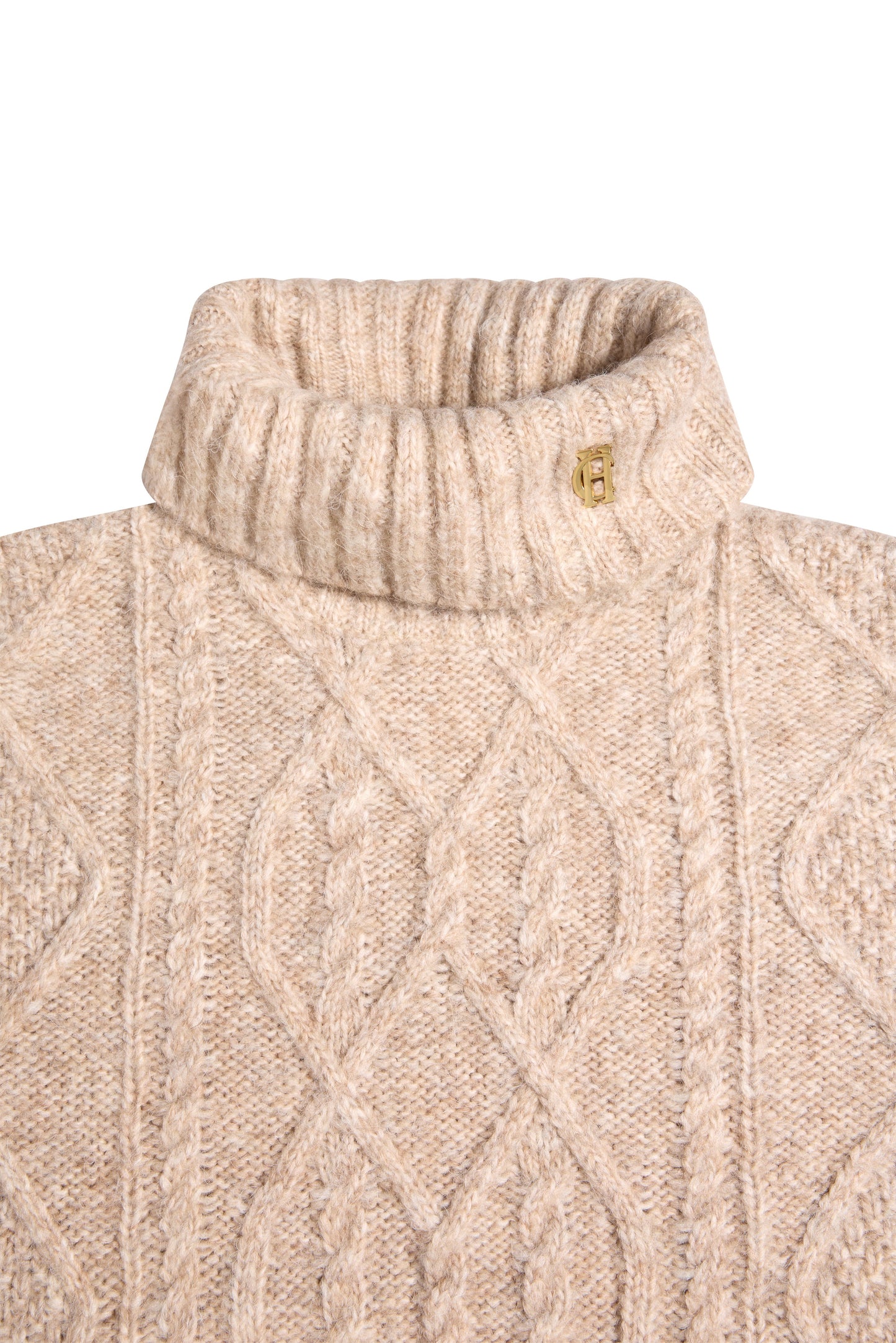 Noveli Roll Neck Knit (Taupe)
