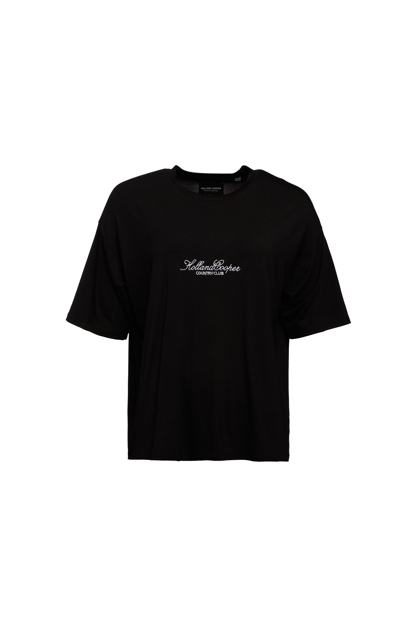 Oversized Monogram Tee (Black)