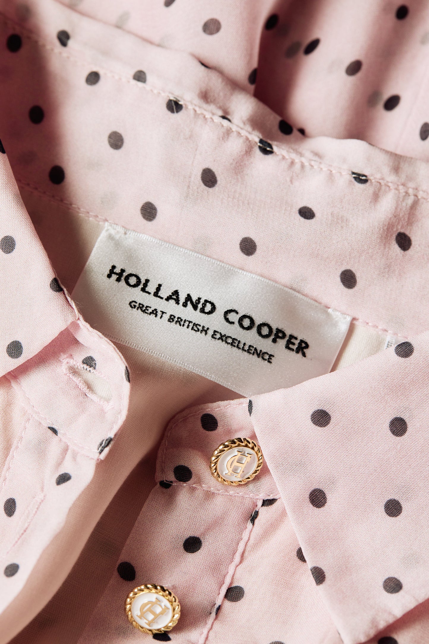 Paros Shirt Dress (Pink Polka Dot)