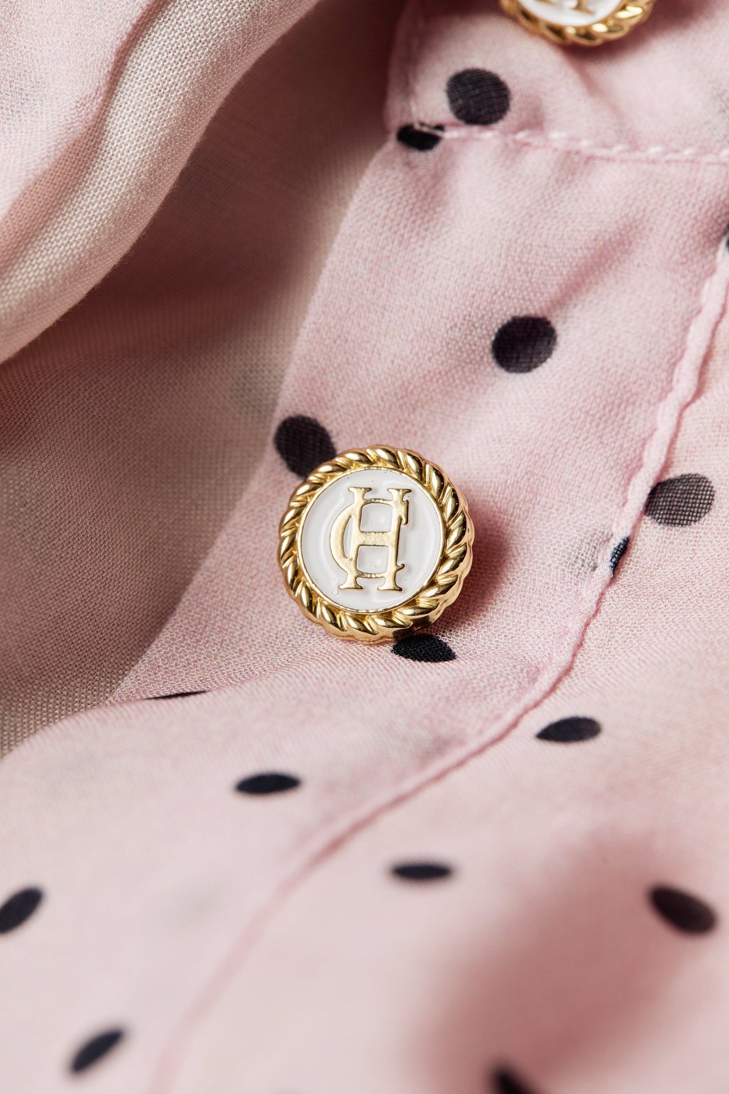 Paros Shirt Dress (Pink Polka Dot)