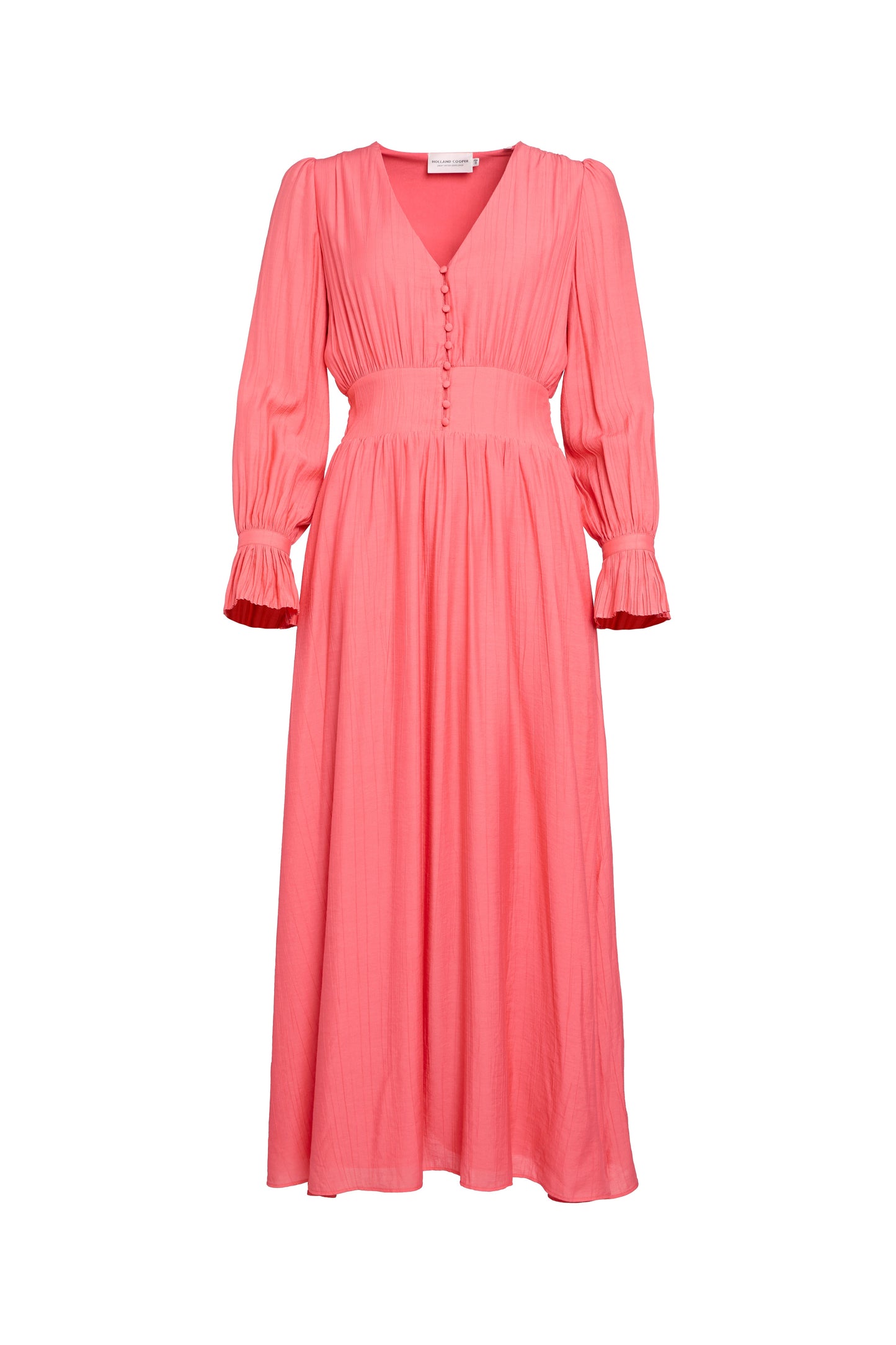 Phoebe V-Neck Maxi Dress (Coral)