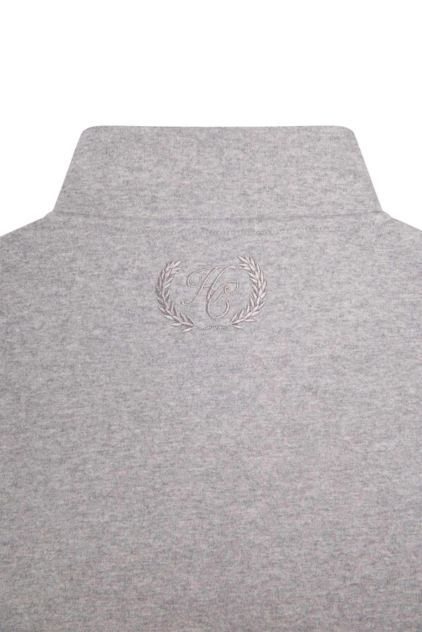 Men's Quarter Zip Sweat (Grey Marl)