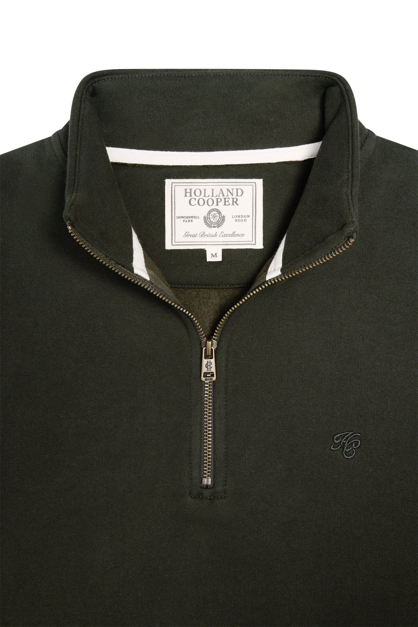 Men's Quarter Zip Sweat (Racing Green)