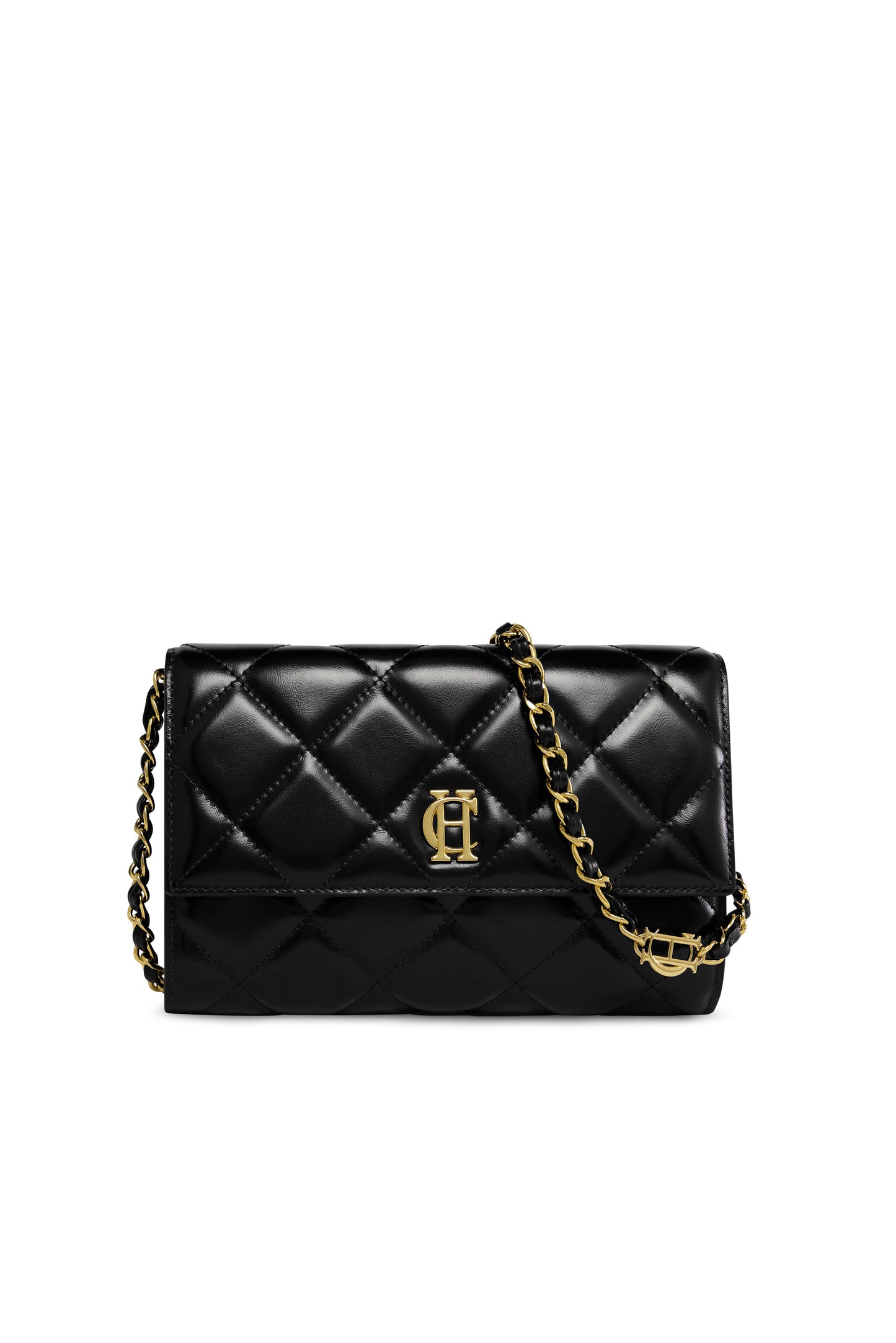 Quilted Crossbody Bag (Black)