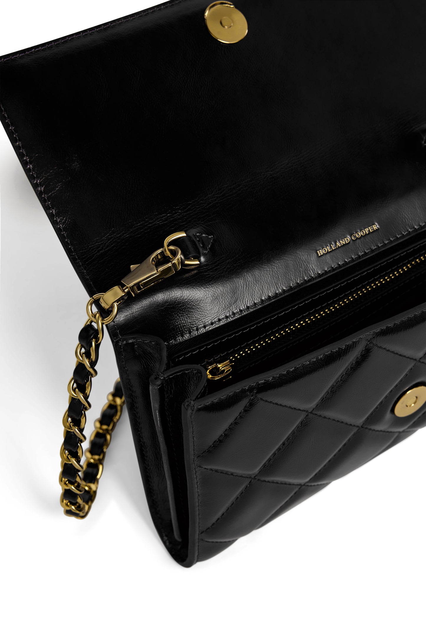 Quilted Crossbody Bag (Black)