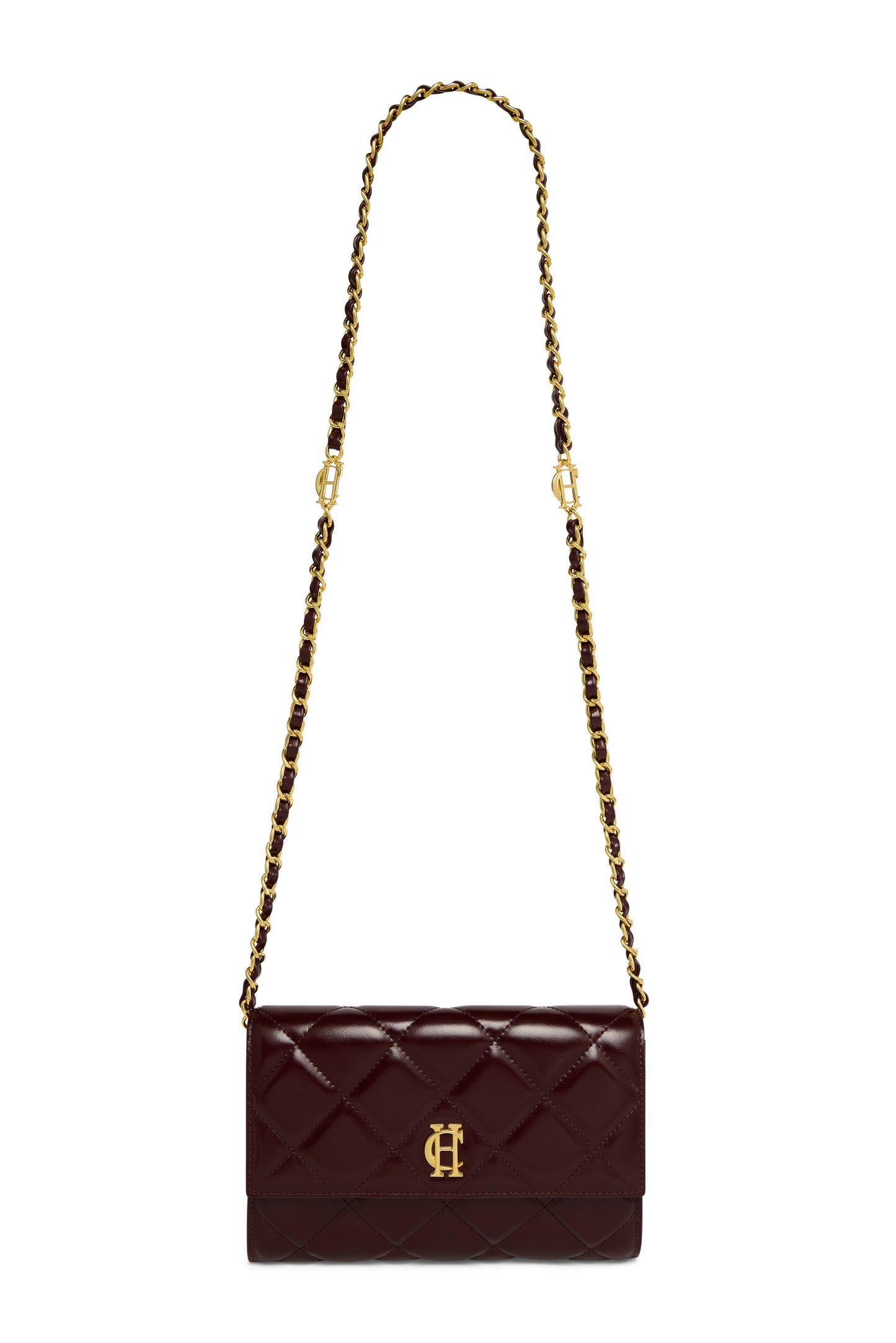 Quilted Crossbody Bag (Oxblood)