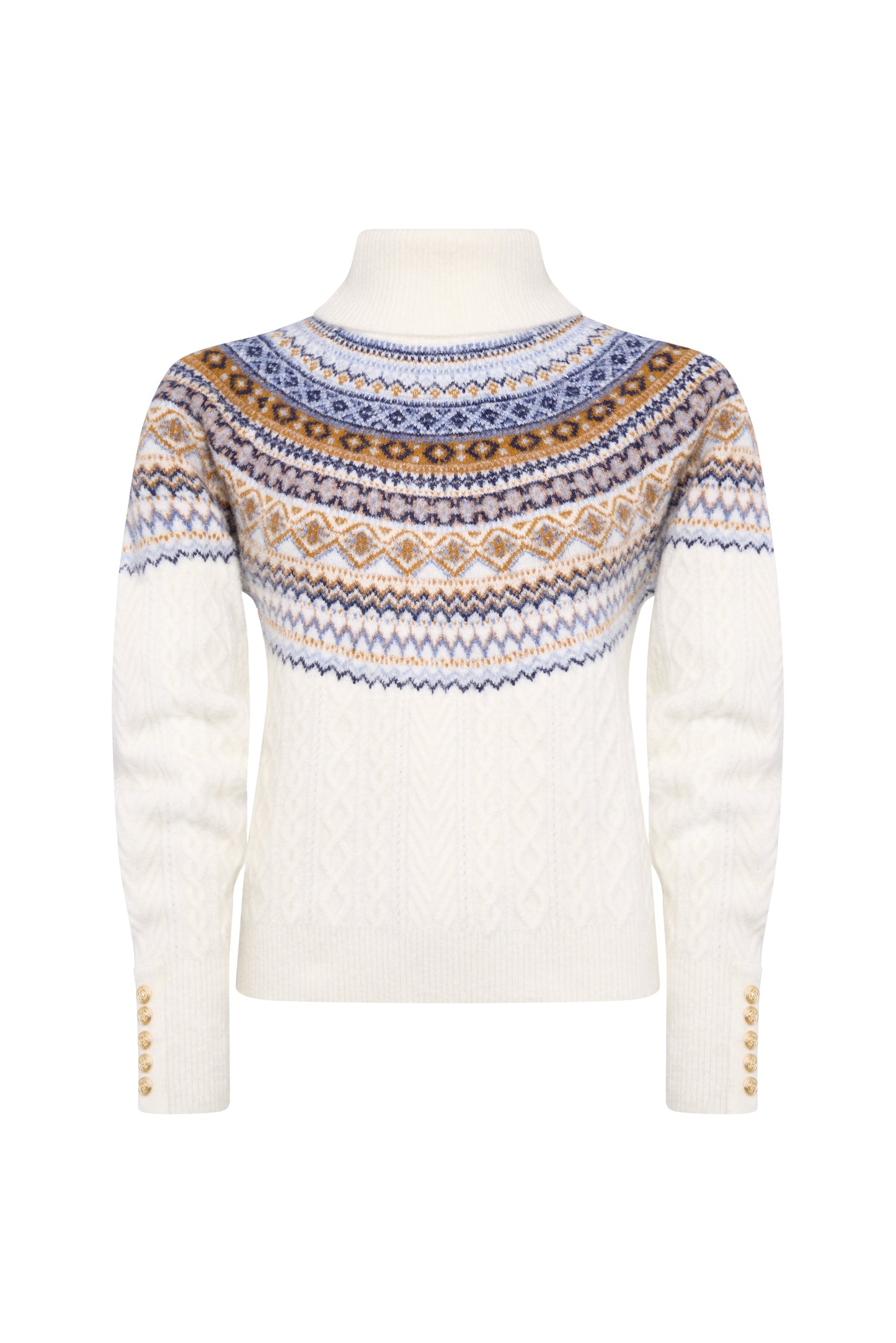 Rebecca Roll Neck Knit (Natural)
