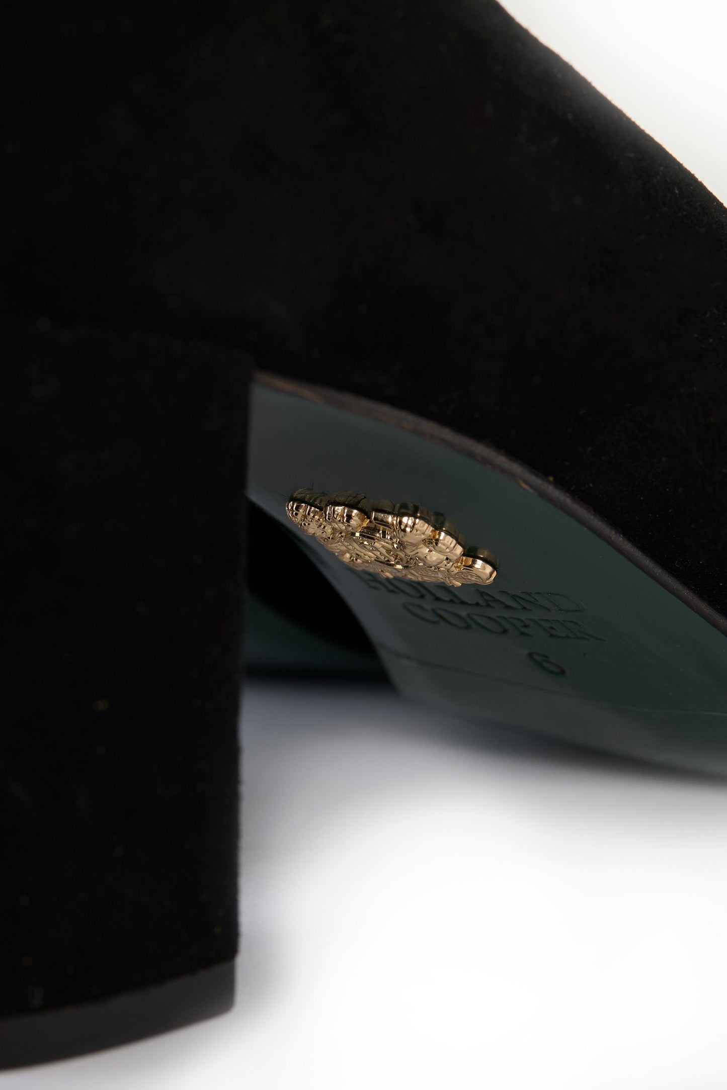 Regency Court Shoe (Black Suede)