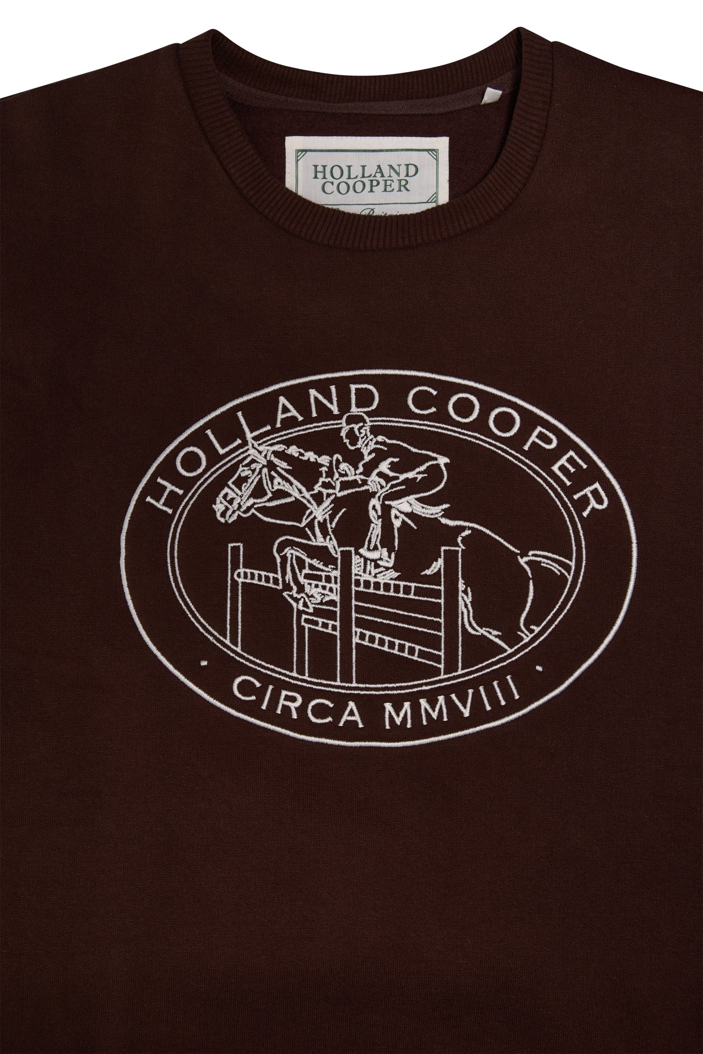 Relaxed Fit Crew Neck Sweat (Walnut)