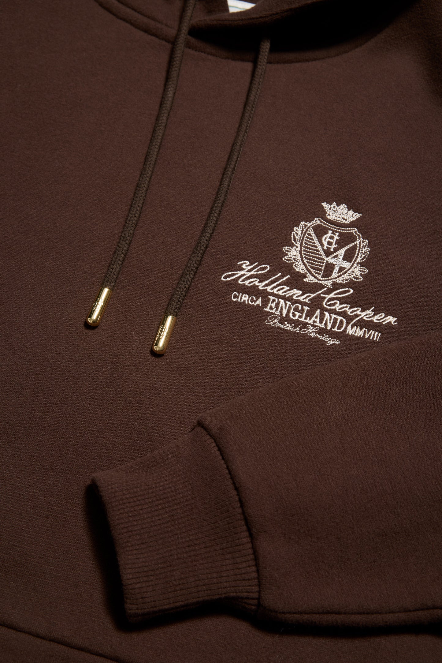 Relaxed Fit Script Hoodie (Walnut)