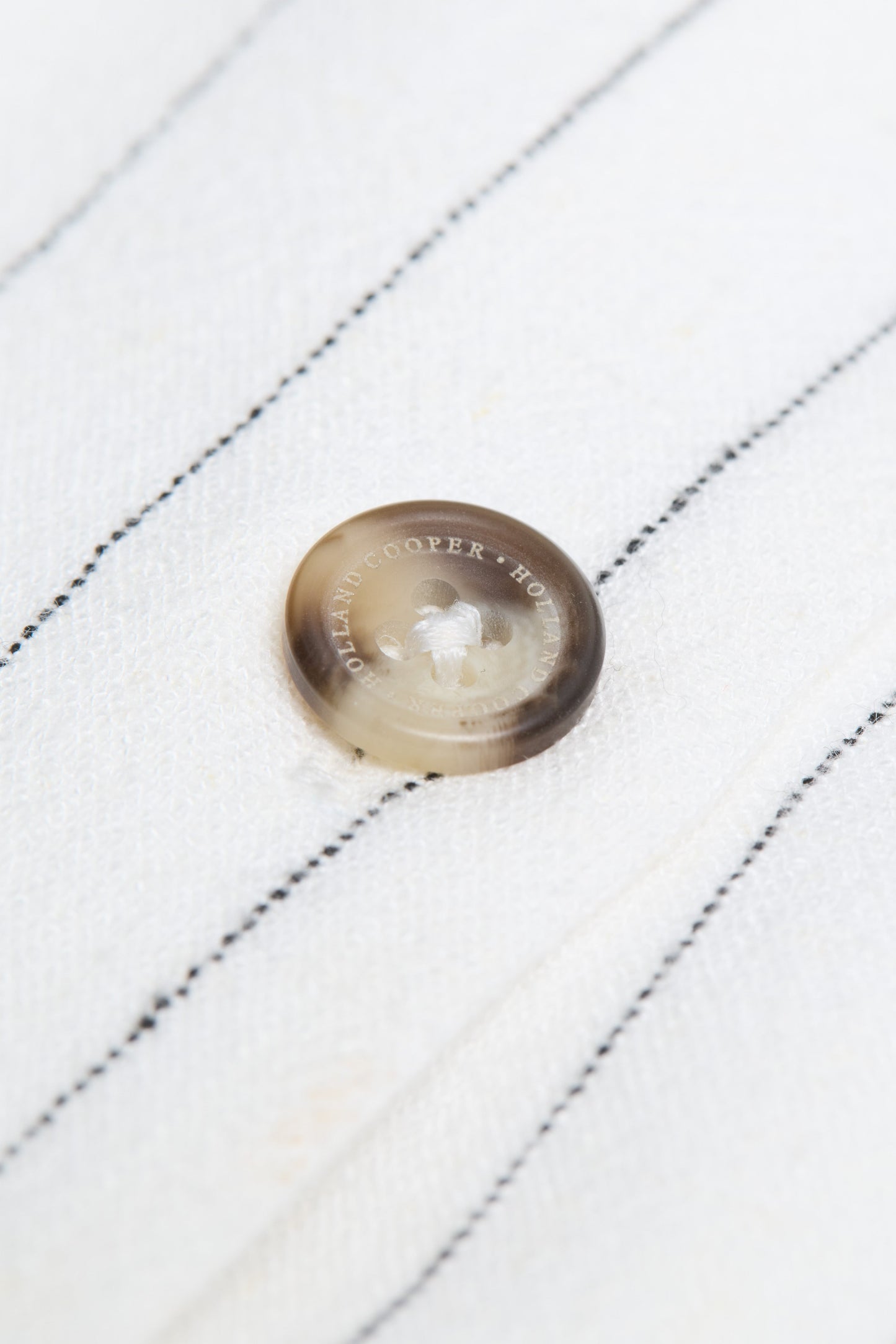 Richmond Waistcoat (Oyster Linen Pinstripe)