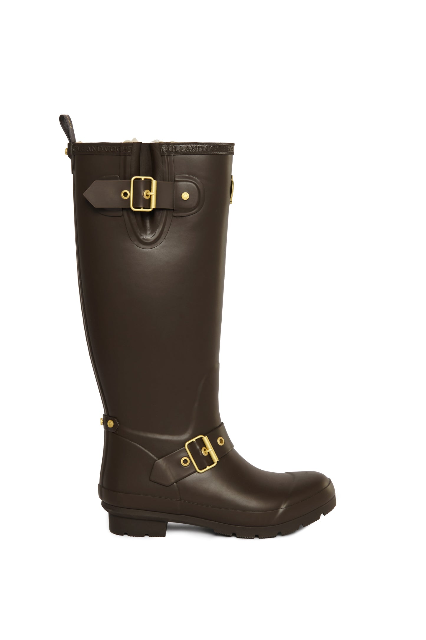 Sherpa Lined Regency Wellington (Chocolate Matte Gold)