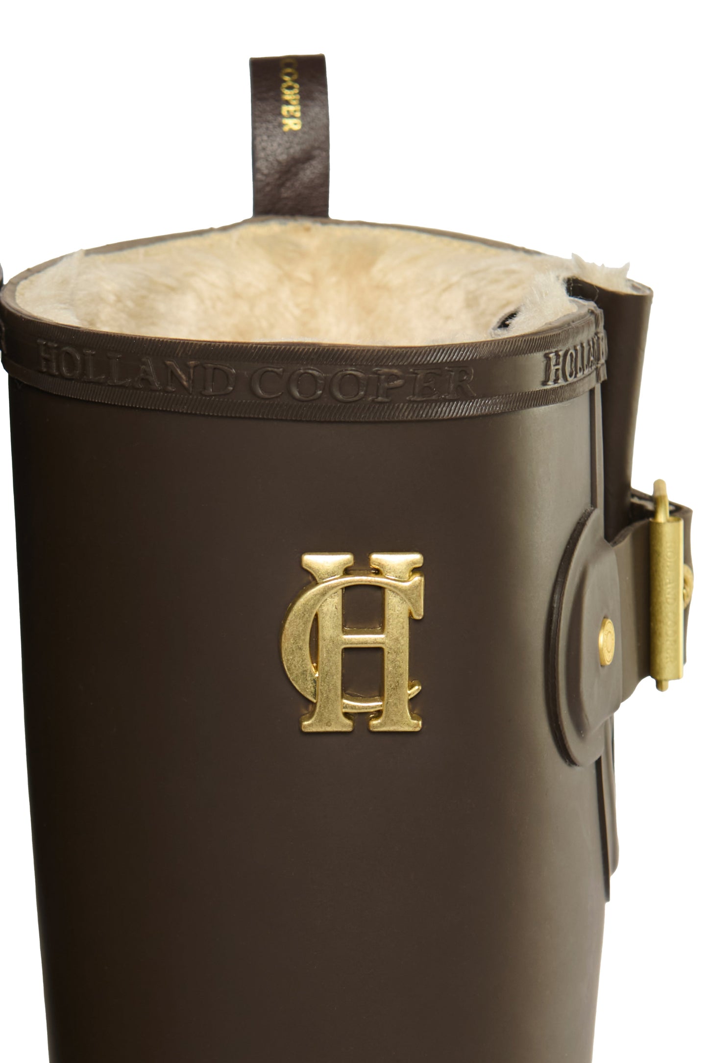 Sherpa Lined Regency Wellington (Chocolate Matte Gold)