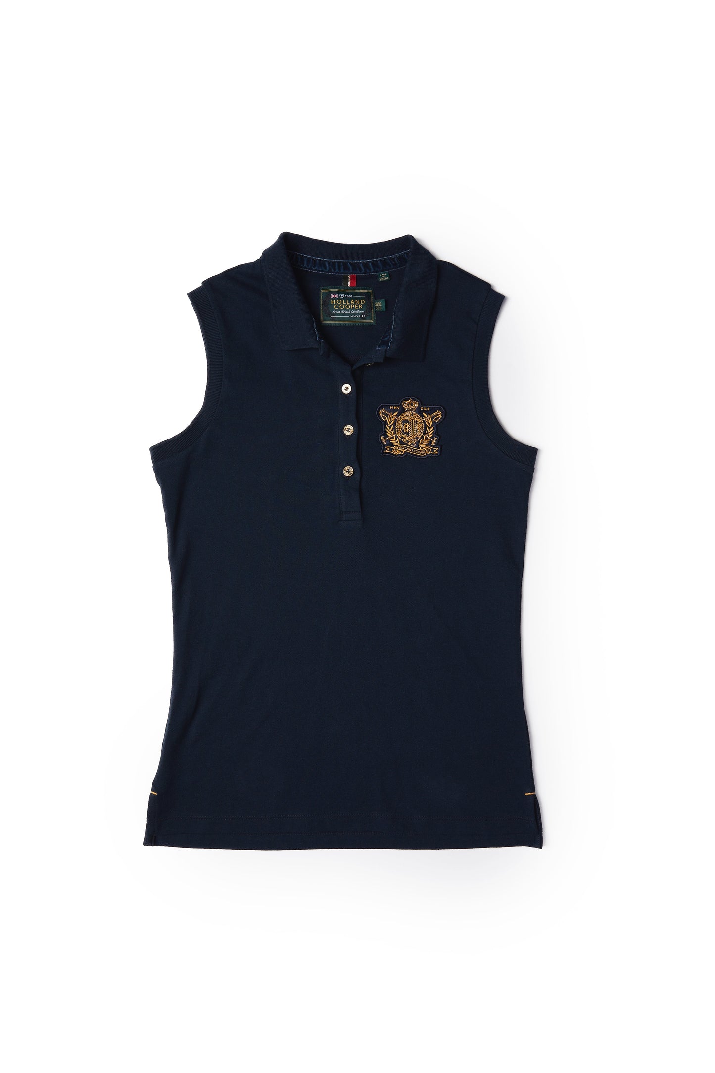 Sleeveless Polo Shirt (Ink Navy)