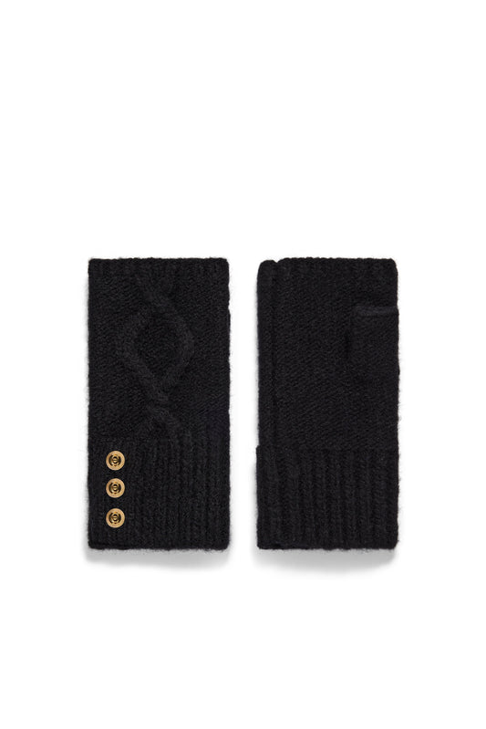 Sloane Fingerless Gloves (Black)