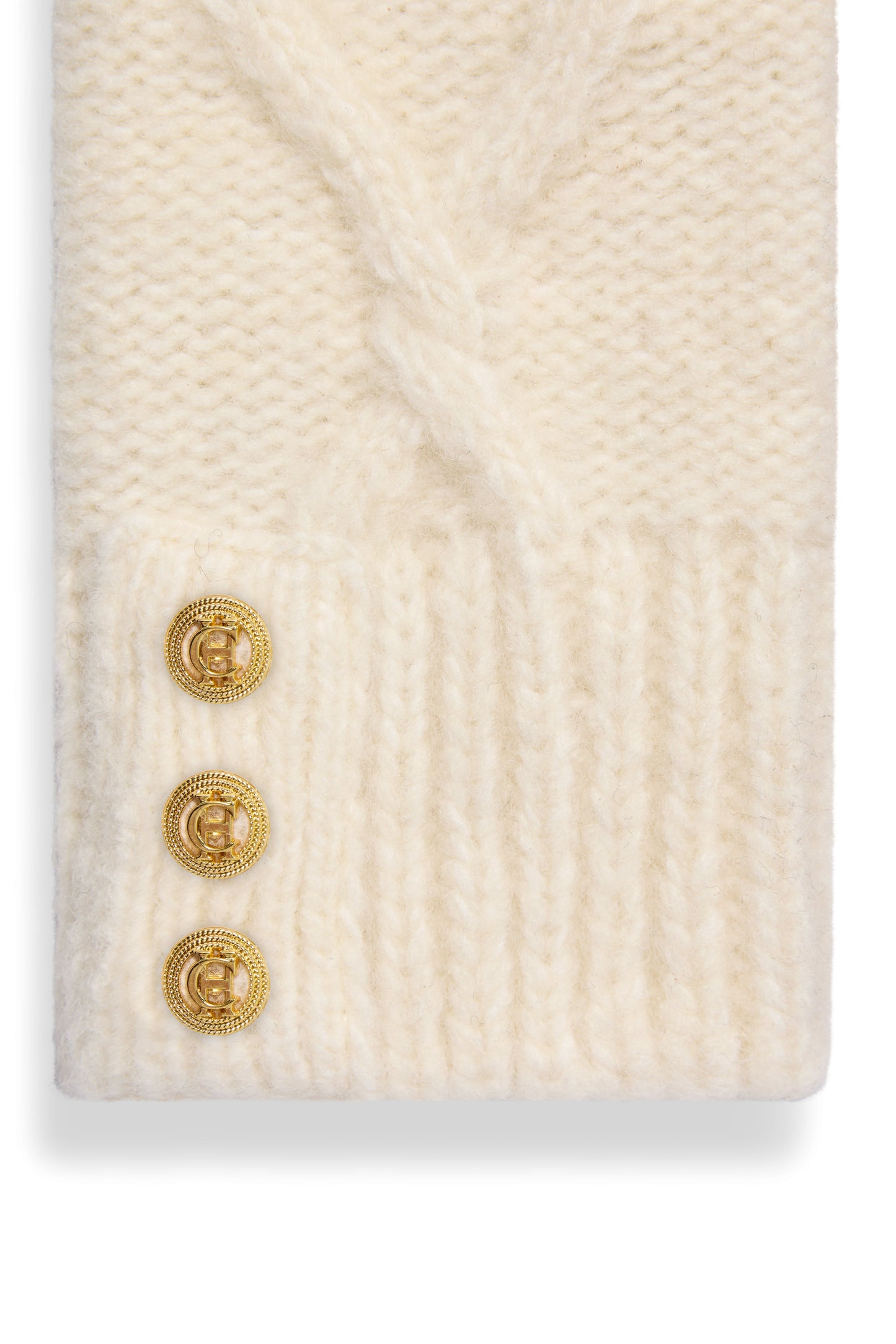 Sloane Fingerless Gloves (Cream)