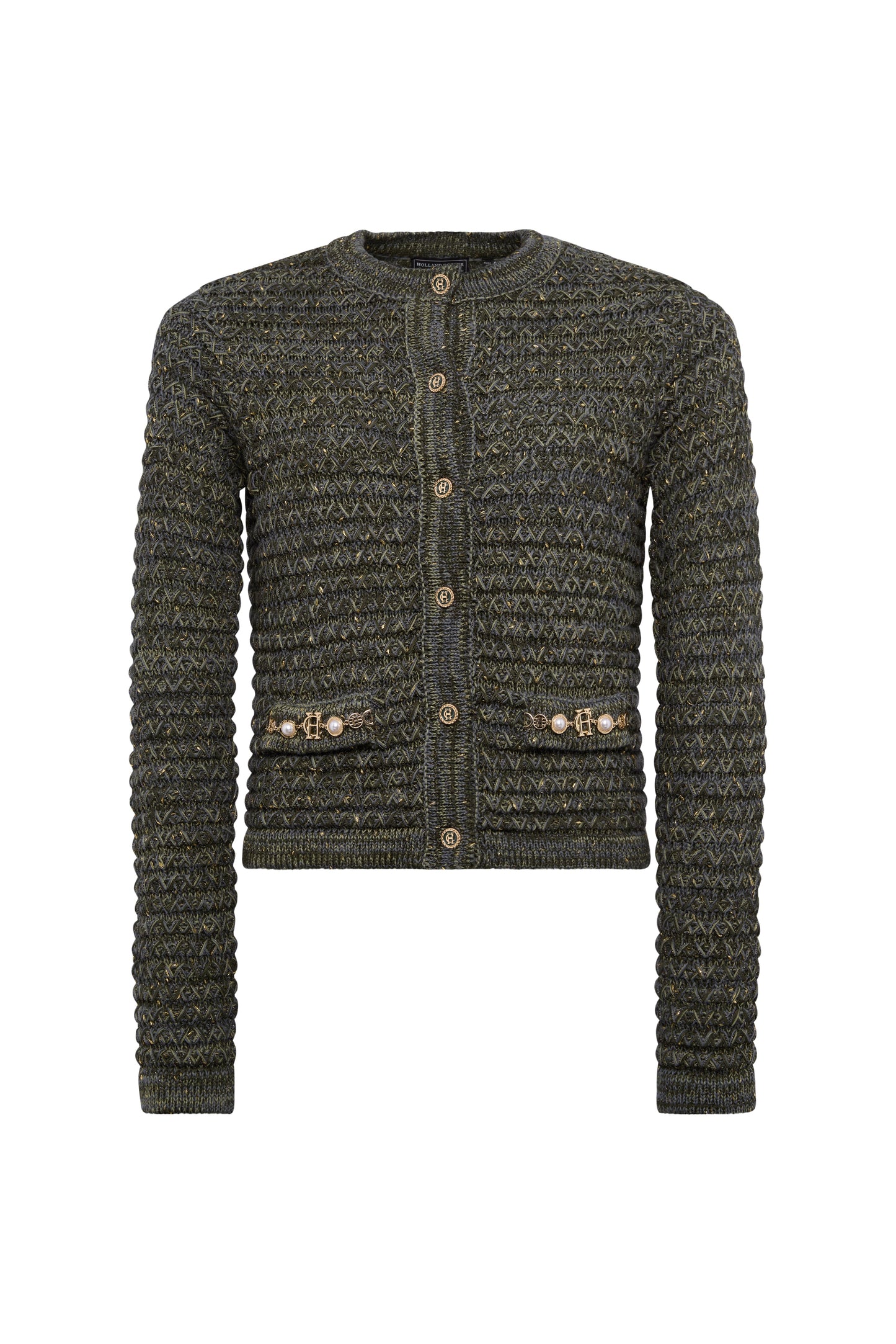 Sofia Knitted Jacket (Green)