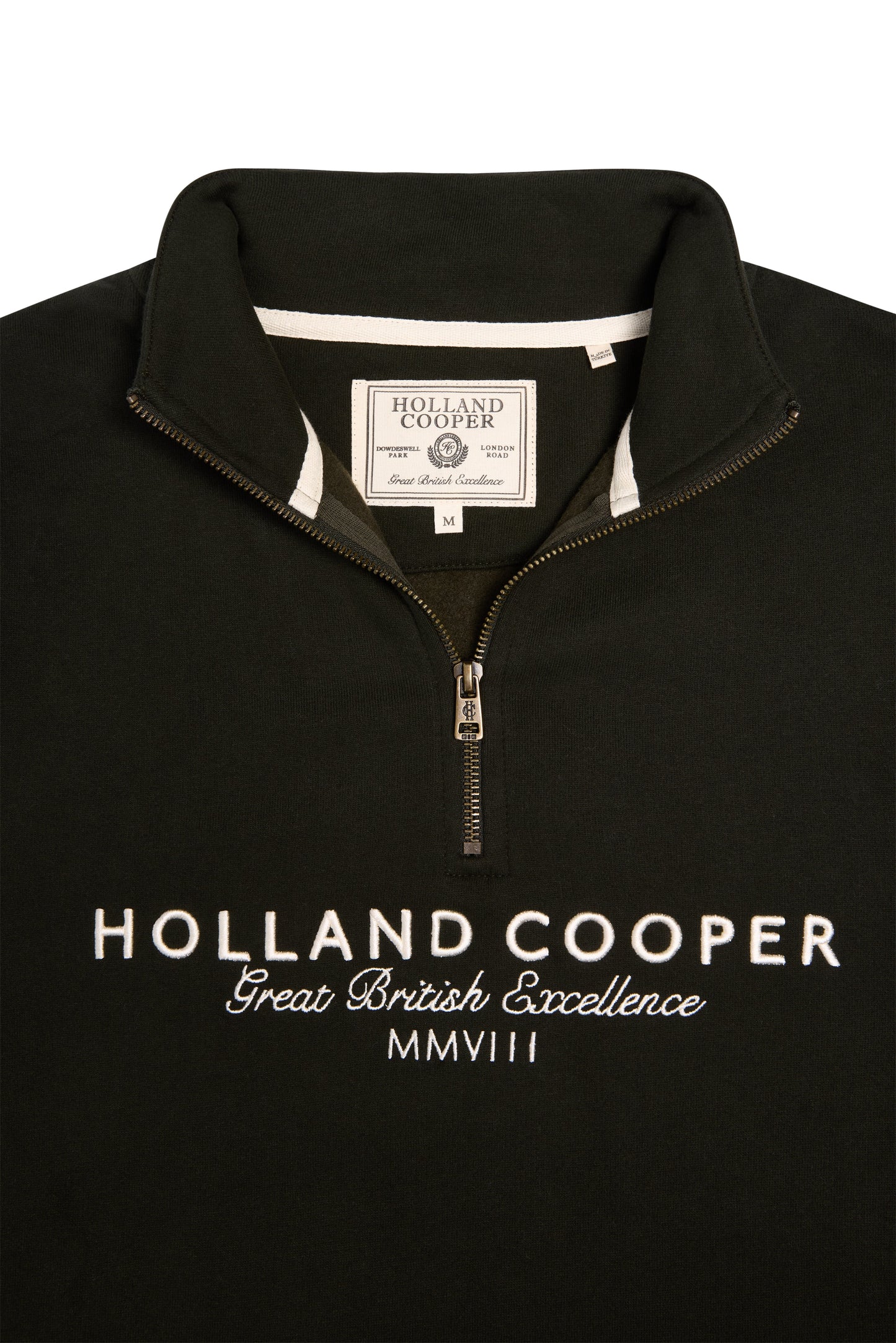 Men's Sporting Goods Zip Henley (Racing Green)