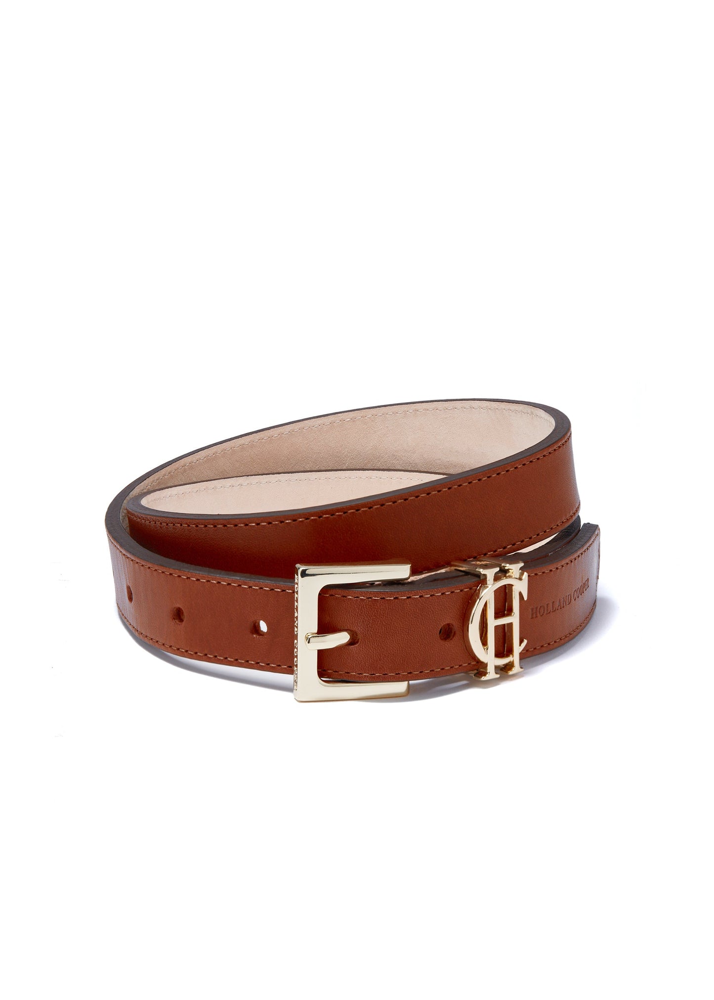 HC Slim Logo Belt (Tan)