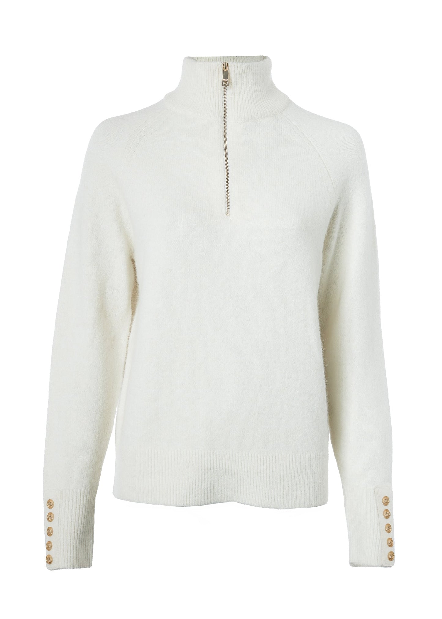 Tori Quarter Zip Knit (Natural)
