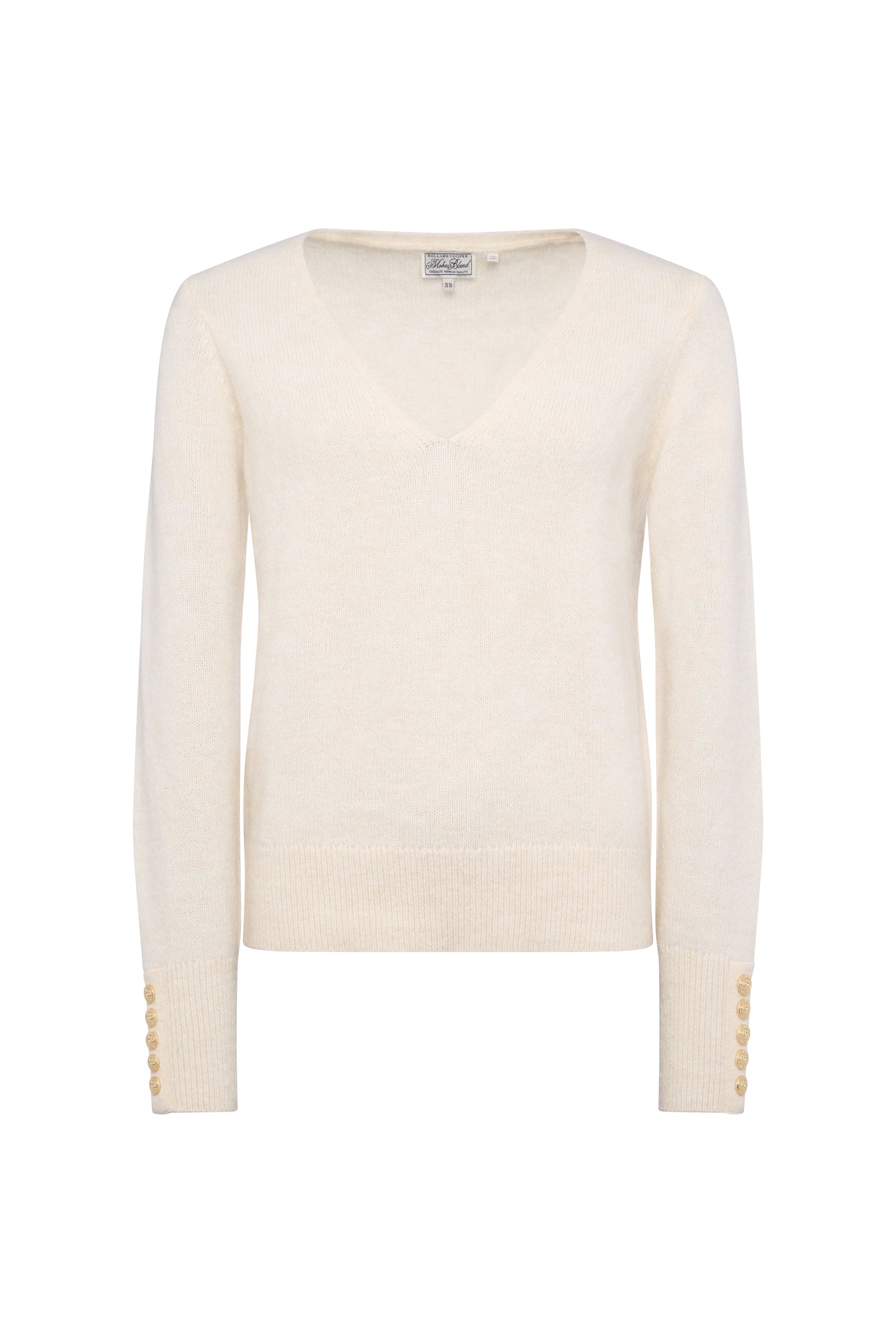 Tori V-Neck Knit (Natural)