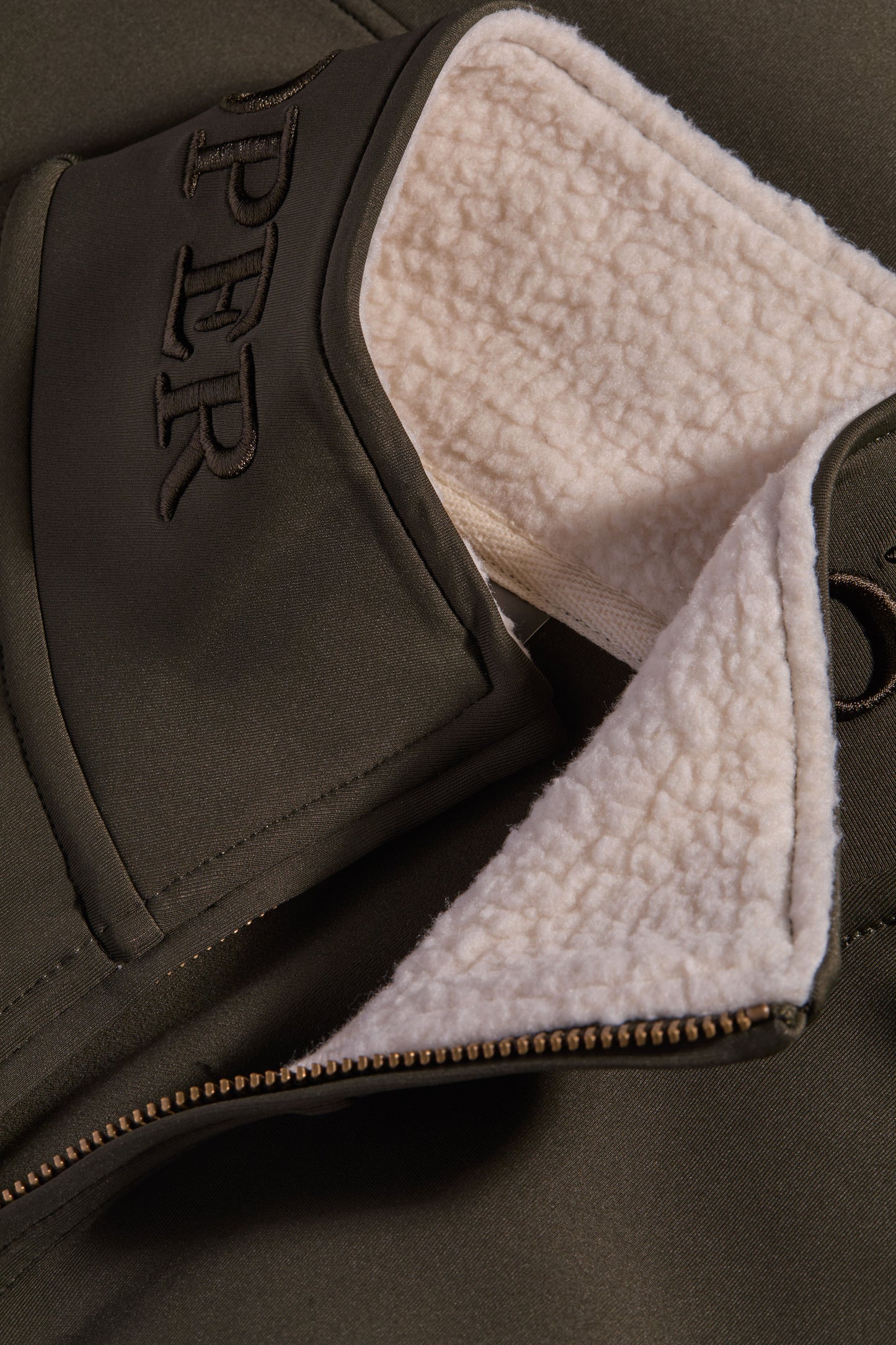 Training Zip Through Sweat (Dark Olive)