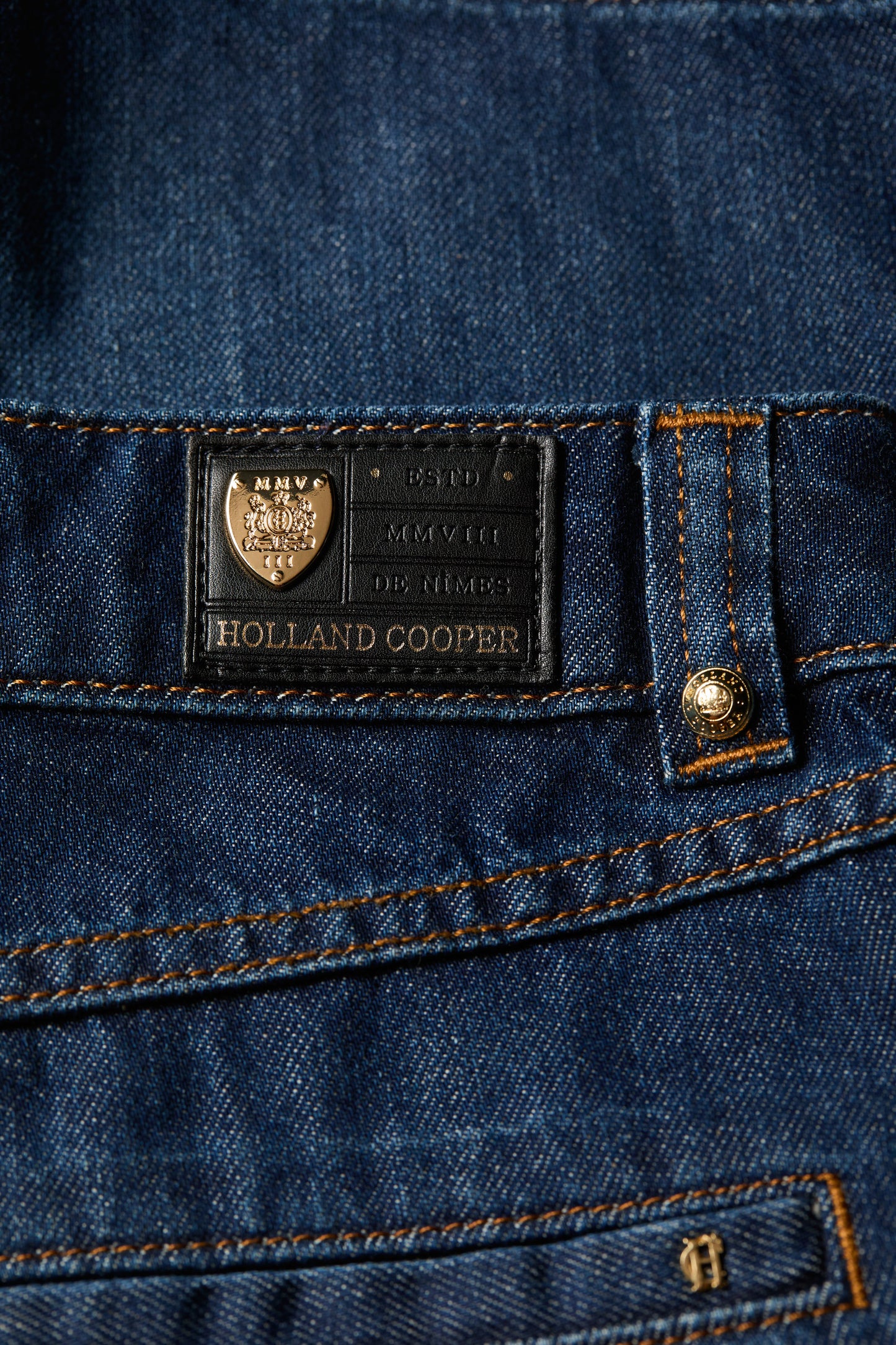 Utility Denim Shorts (Deep Indigo)