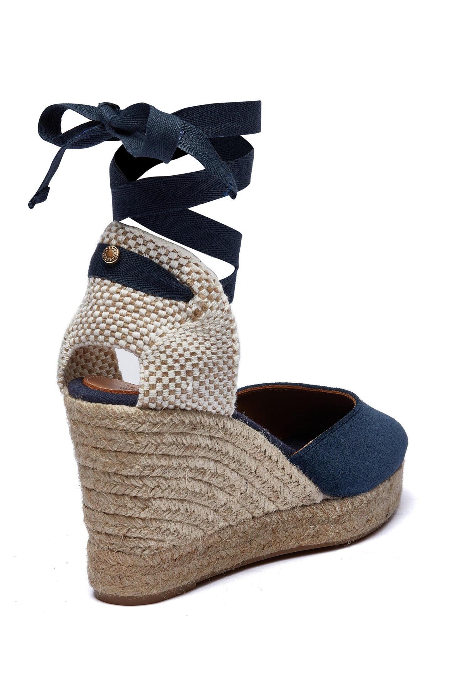 Seville Wedge Sandal (Navy)