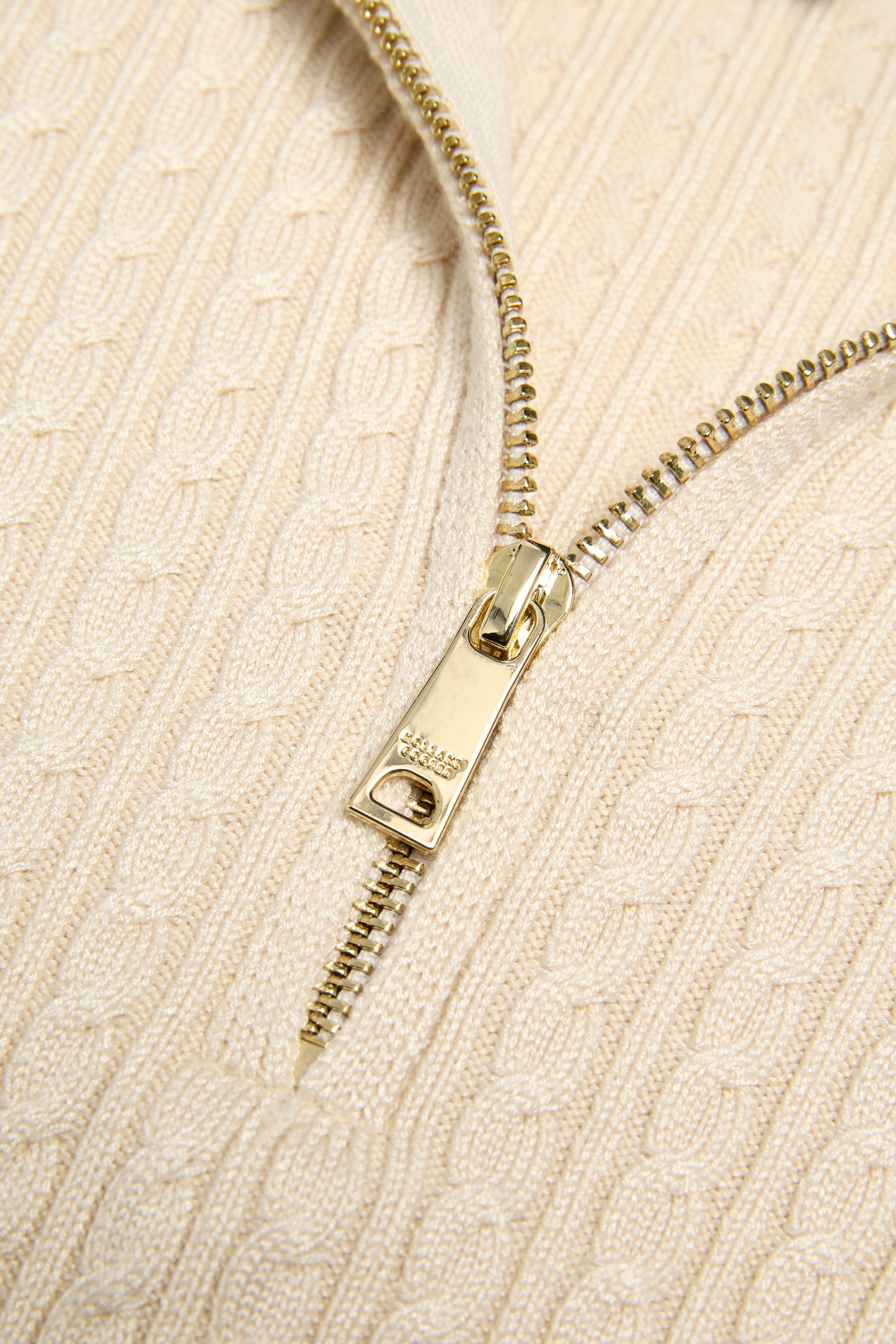 Zoe Quarter Zip Knit (Almond)