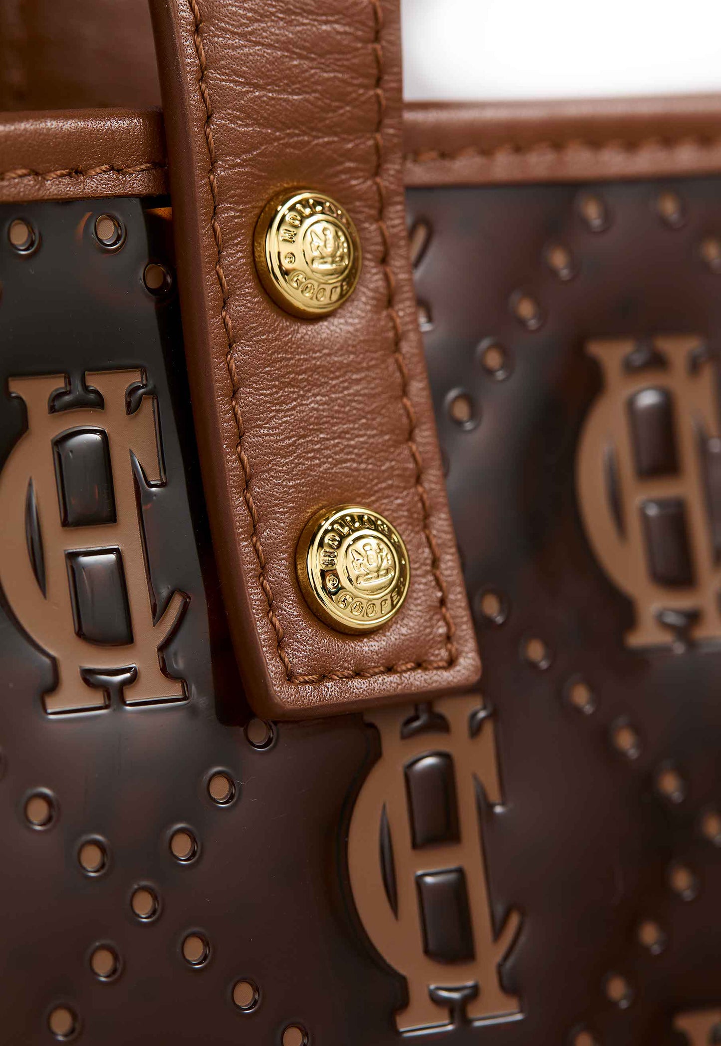 Monogram Clear Shopper (Tan Monogram)