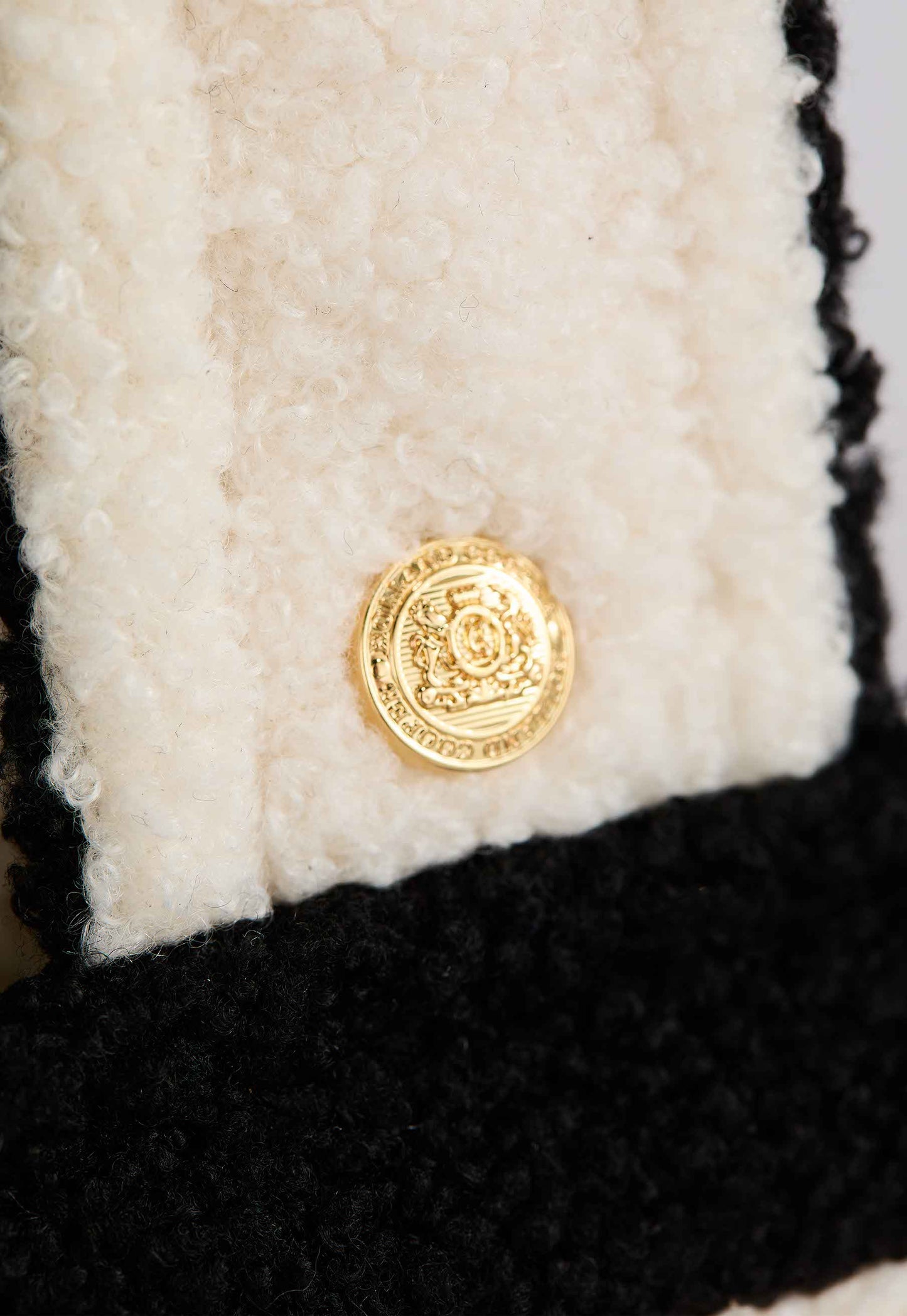 Paloma Towelling Tote (Ecru Black)