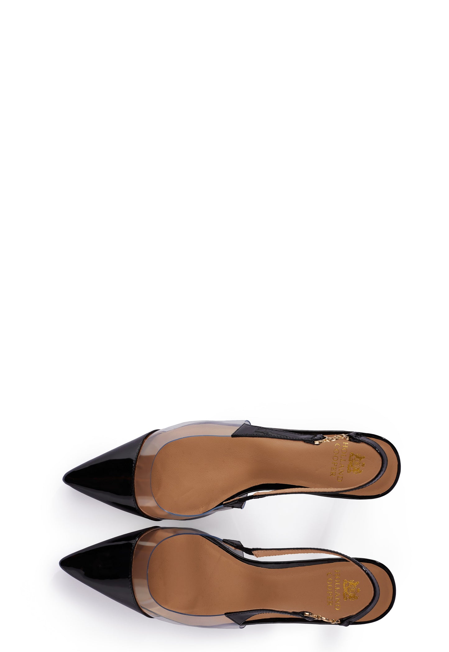 Regency Kitten Heel (Clear Black)