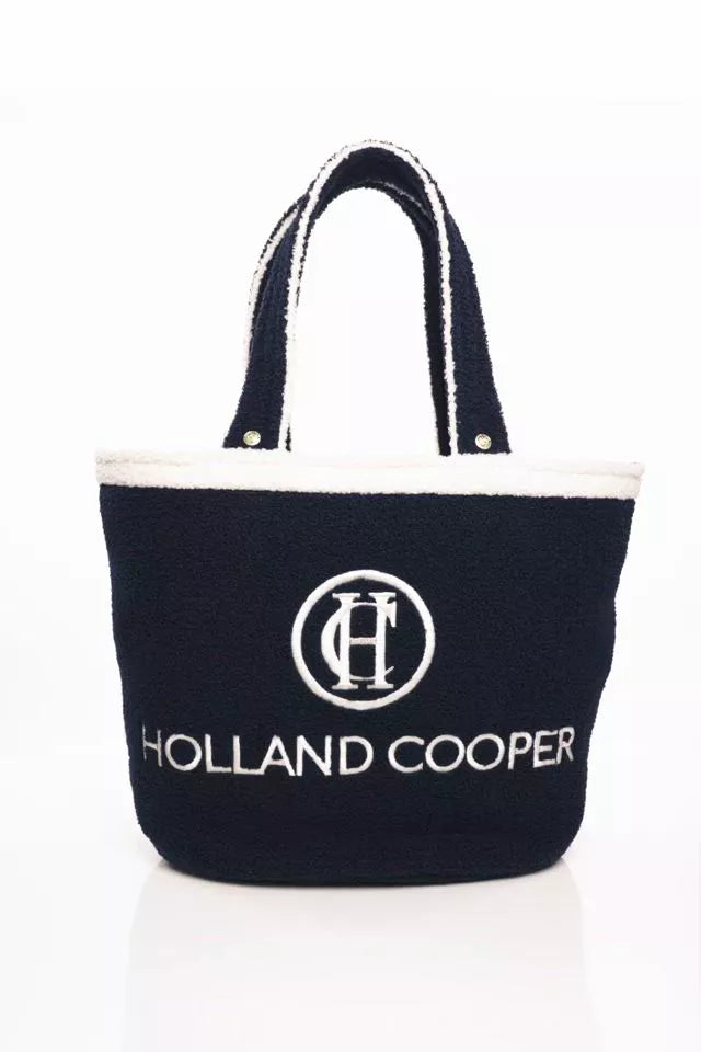 Paloma Towelling Tote (Navy Ecru)