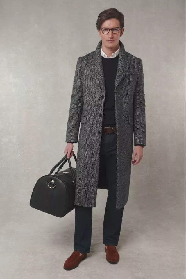 The Fairford Coat (Ebony Herringbone)
