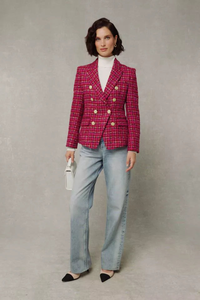 Knightsbridge Blazer (Cerise Boucle)