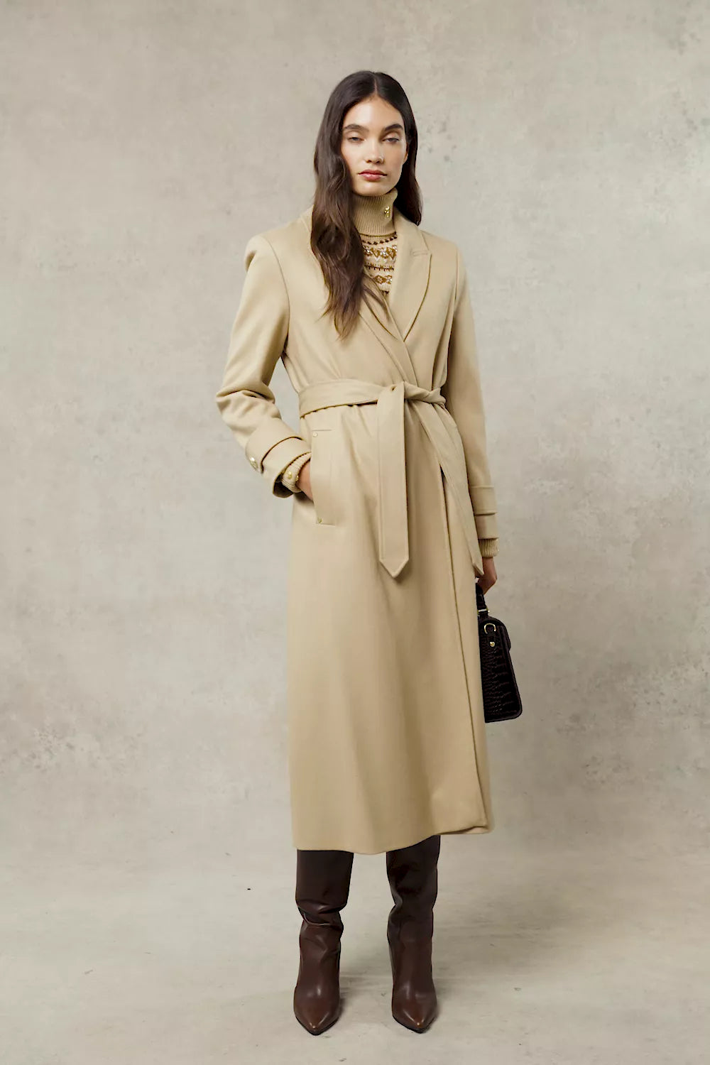 Wrap Coat (Camel)