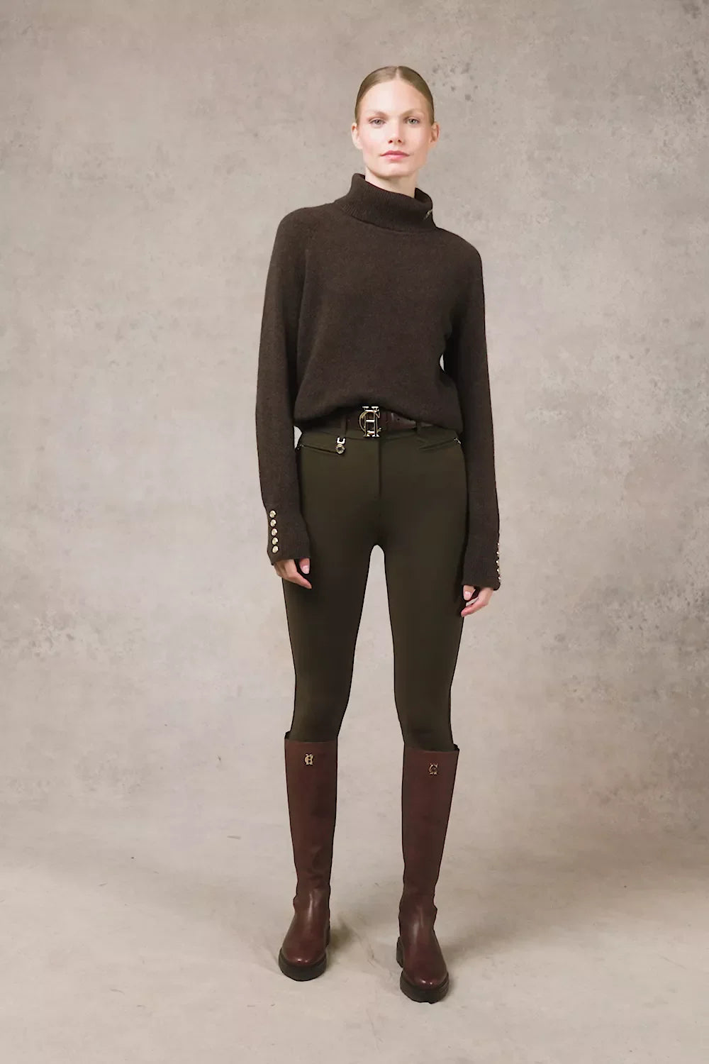 Contour Trouser (Dark Olive)