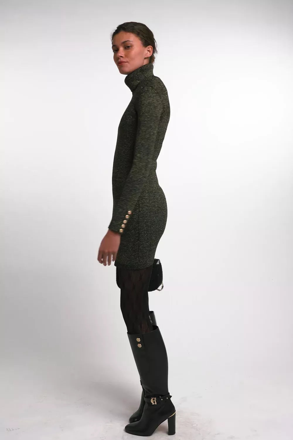 Kensington Mini Dress (Black Gold)