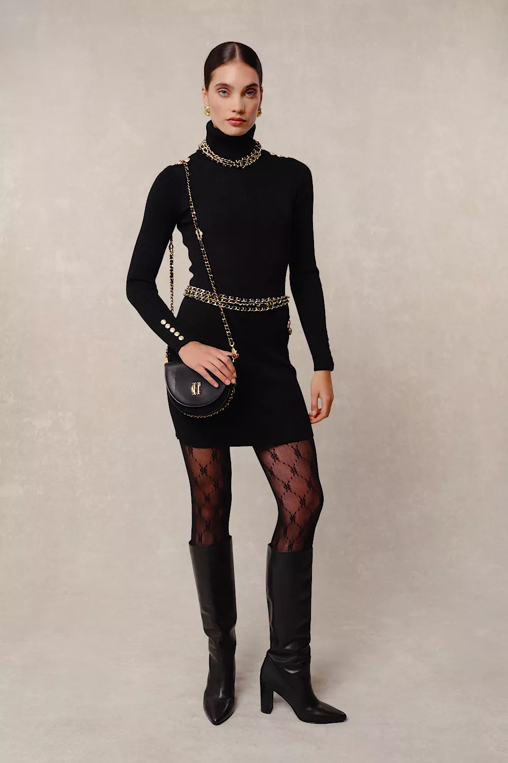 Kensington Mini Dress (Black)